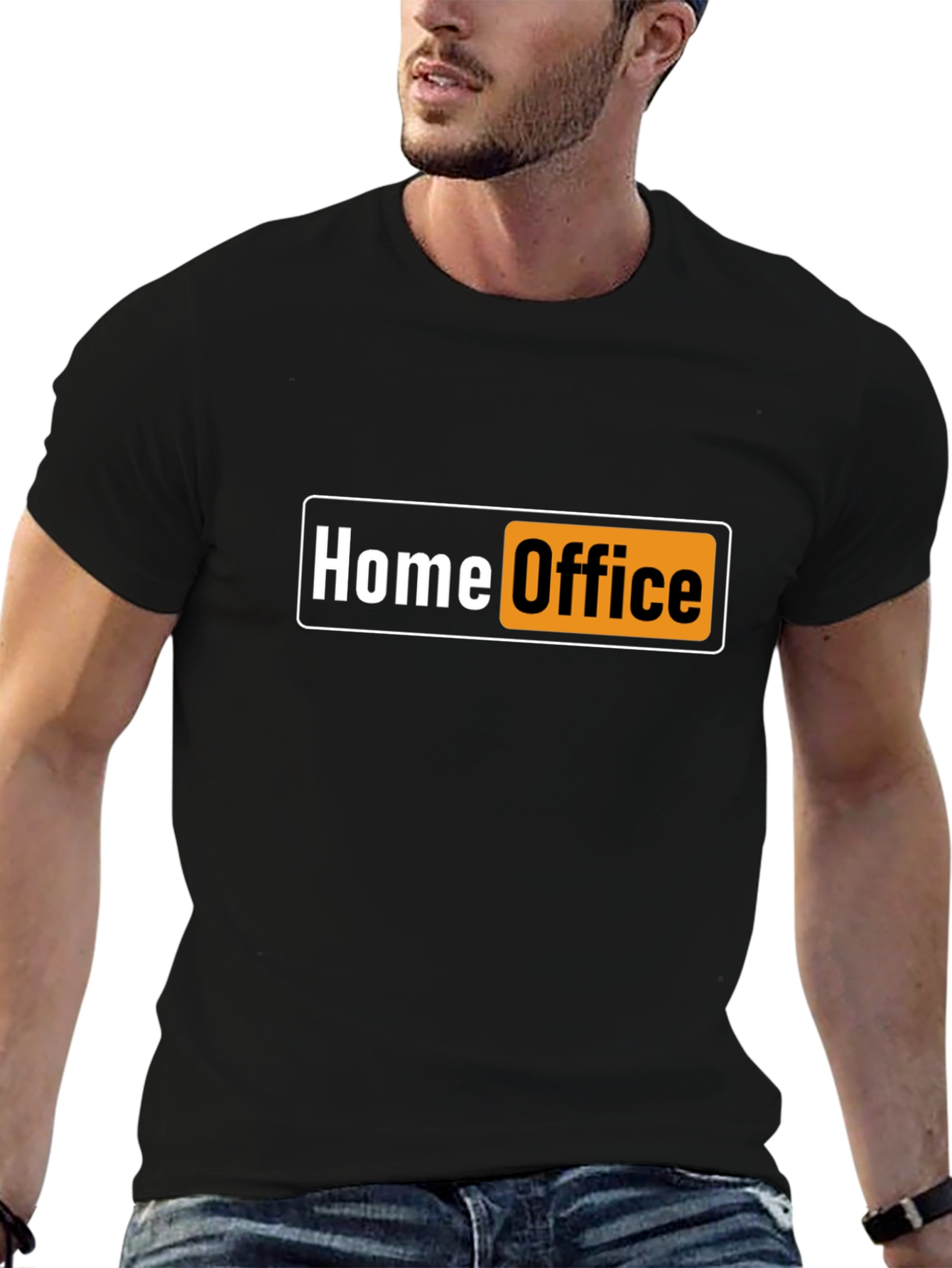 Home Office Funny Black T-Shirt