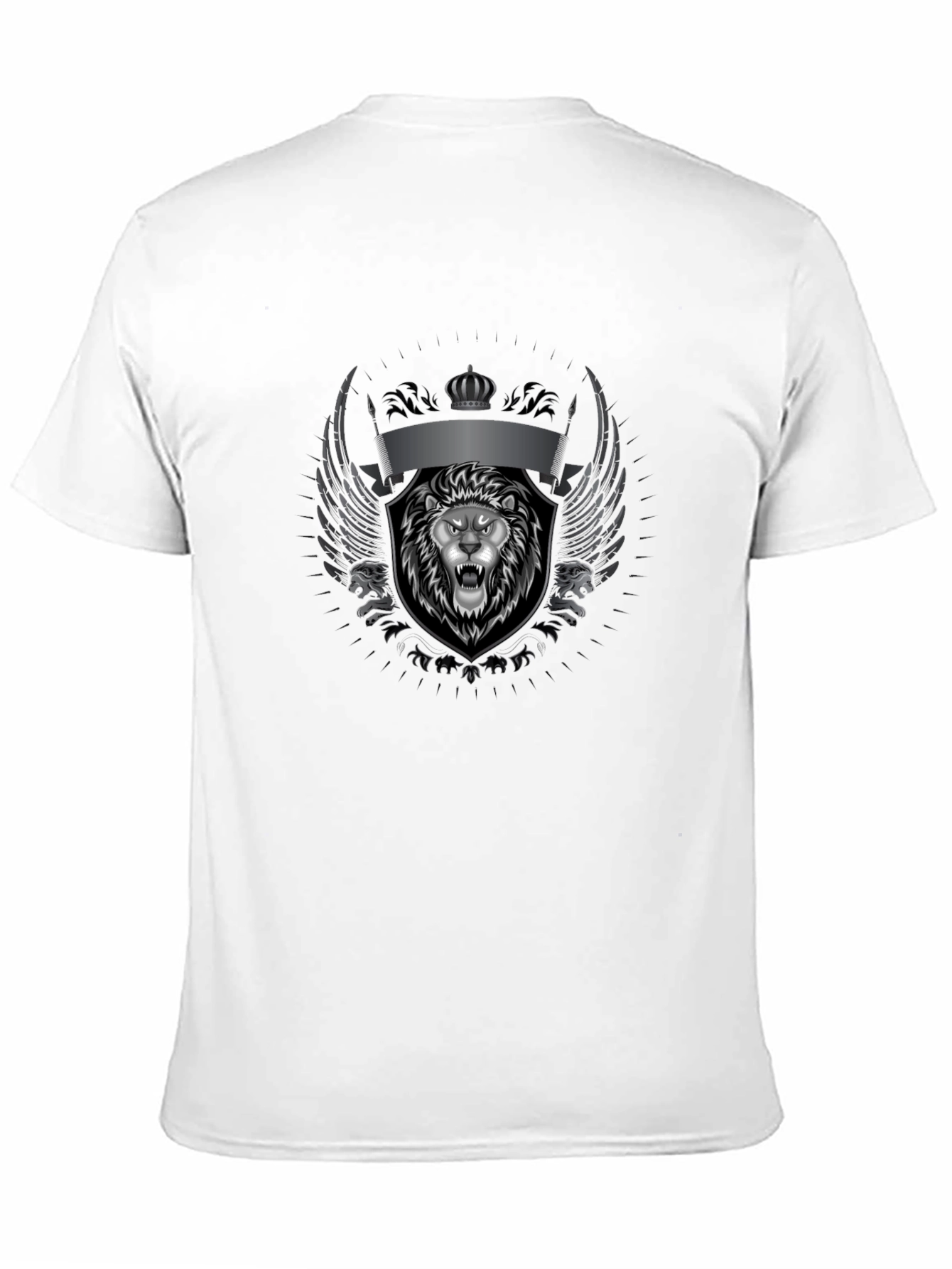 Lion Crest Graphic Black T-Shirt