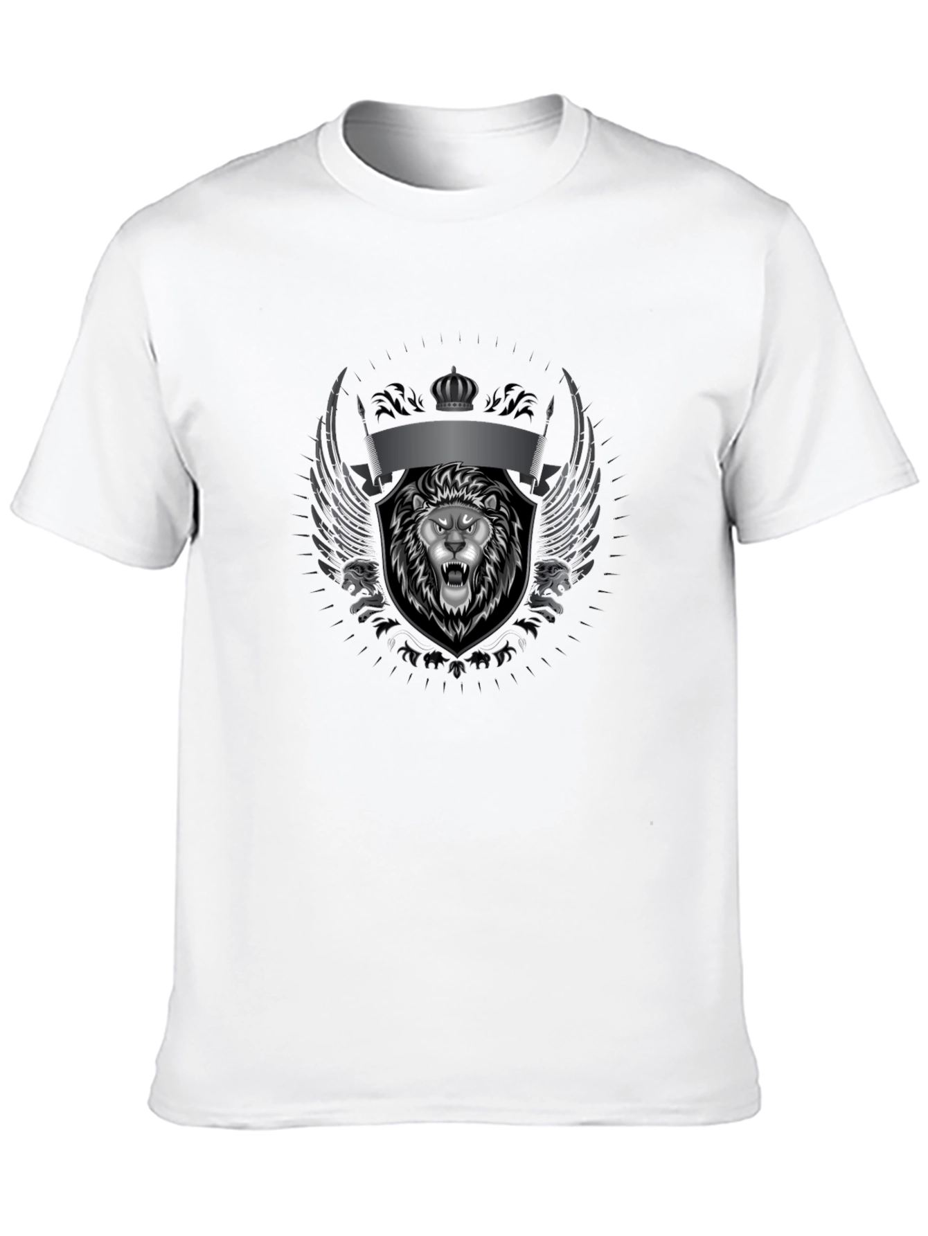Lion Crest Graphic Black T-Shirt