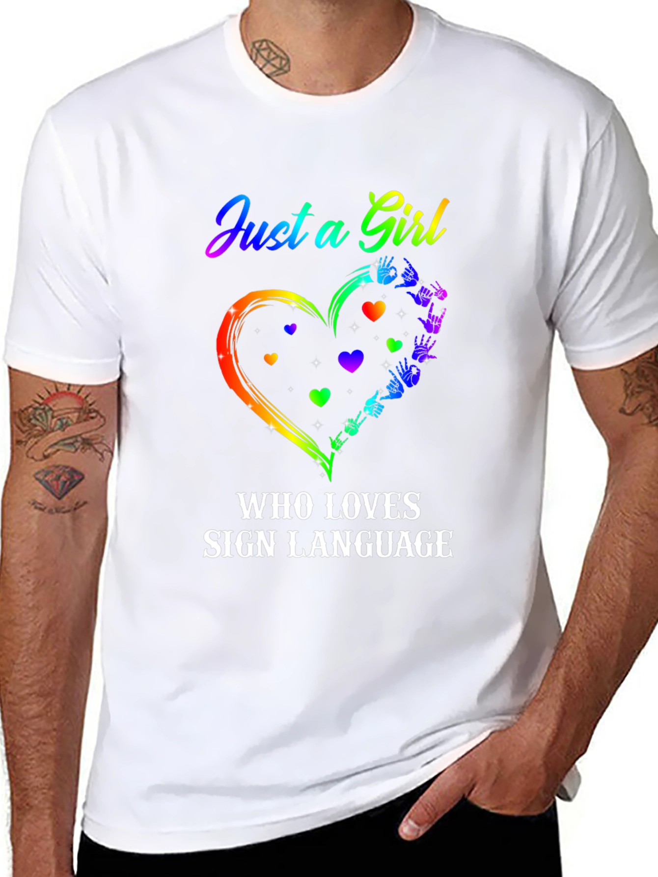 Just a Girl Who Loves Sign Language T-Shirt