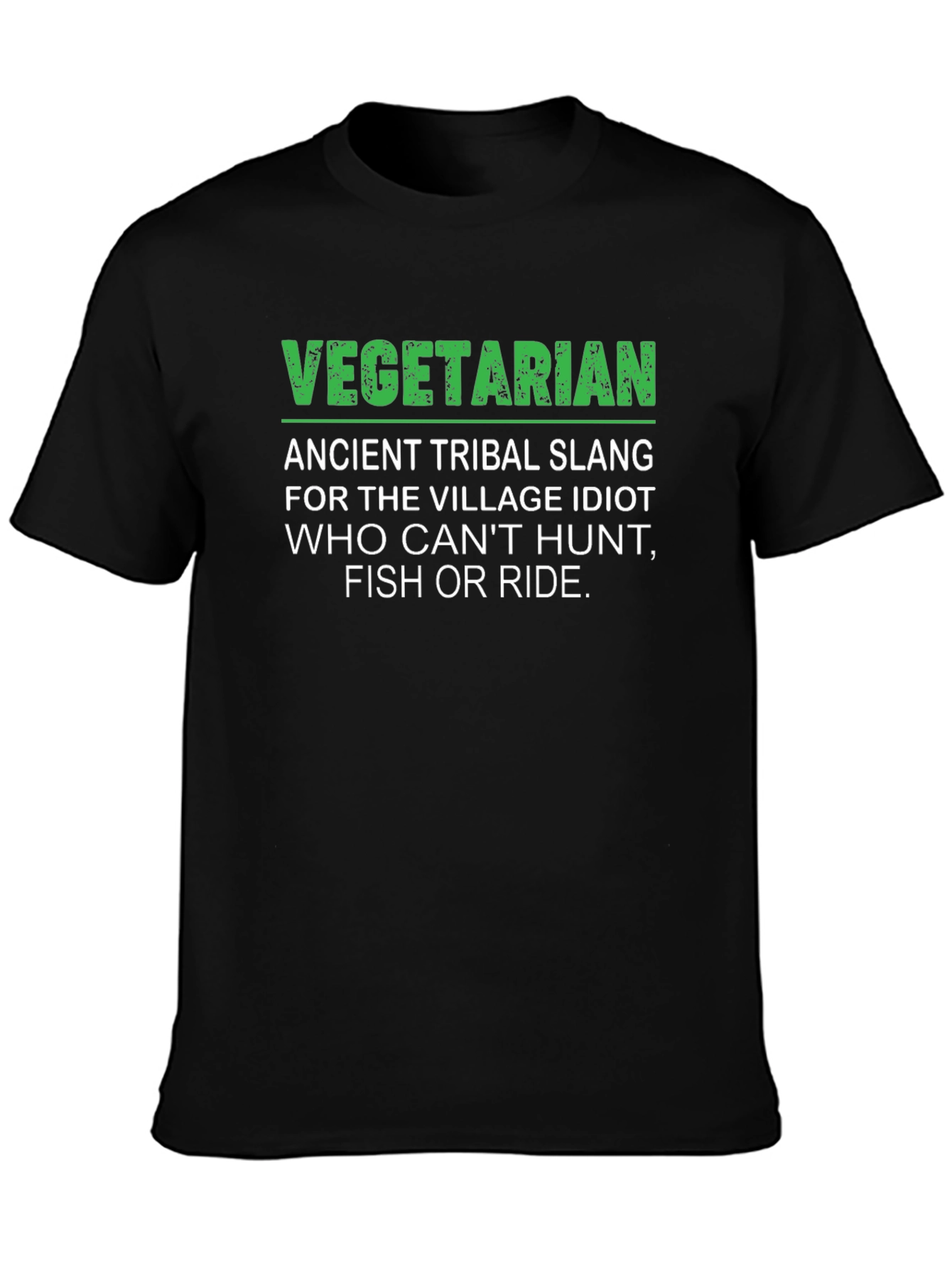 Vegetarian Slang Graphic T-Shirt - Humorous Tee
