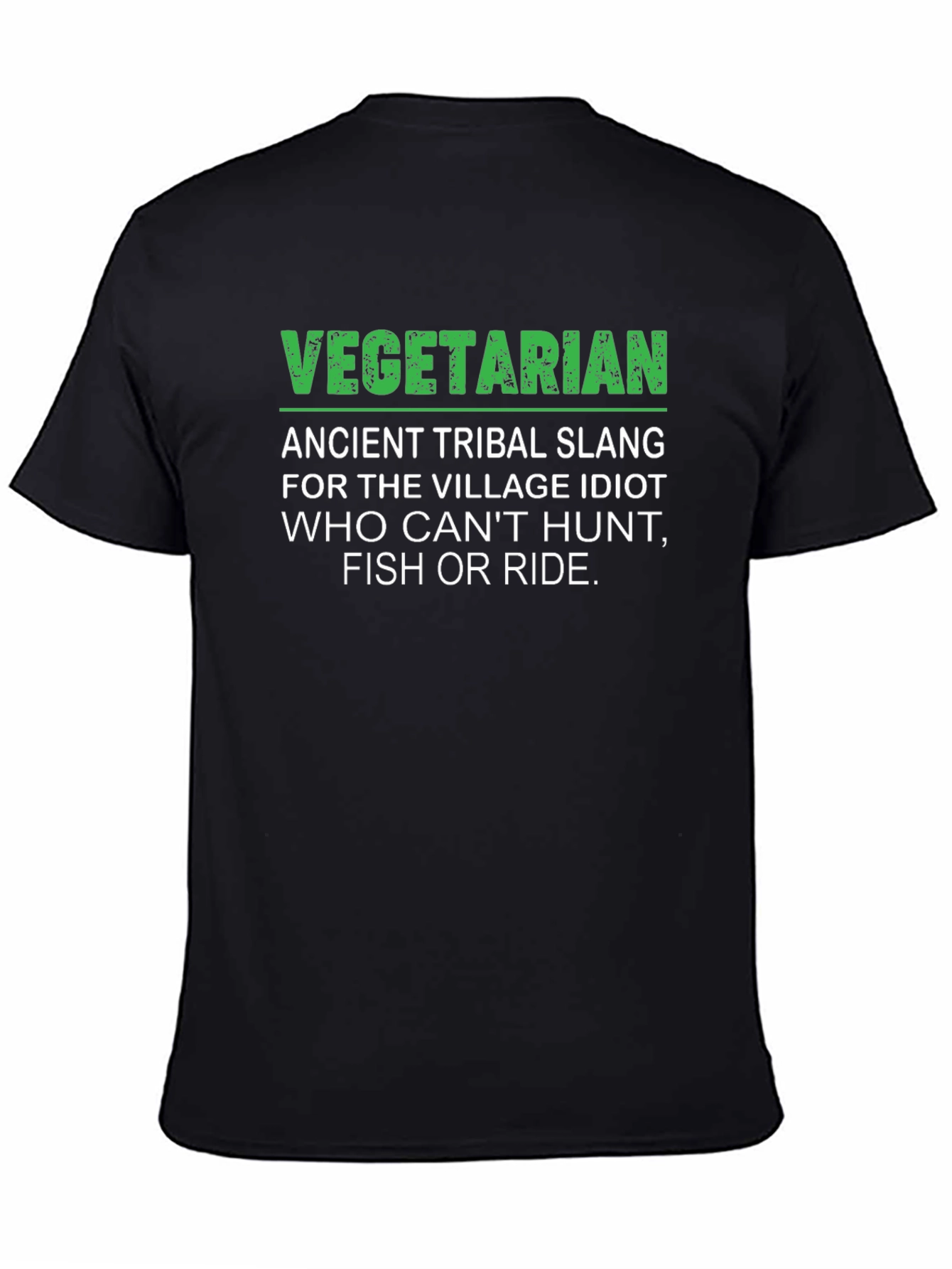 Vegetarian Slang Graphic T-Shirt - Humorous Tee