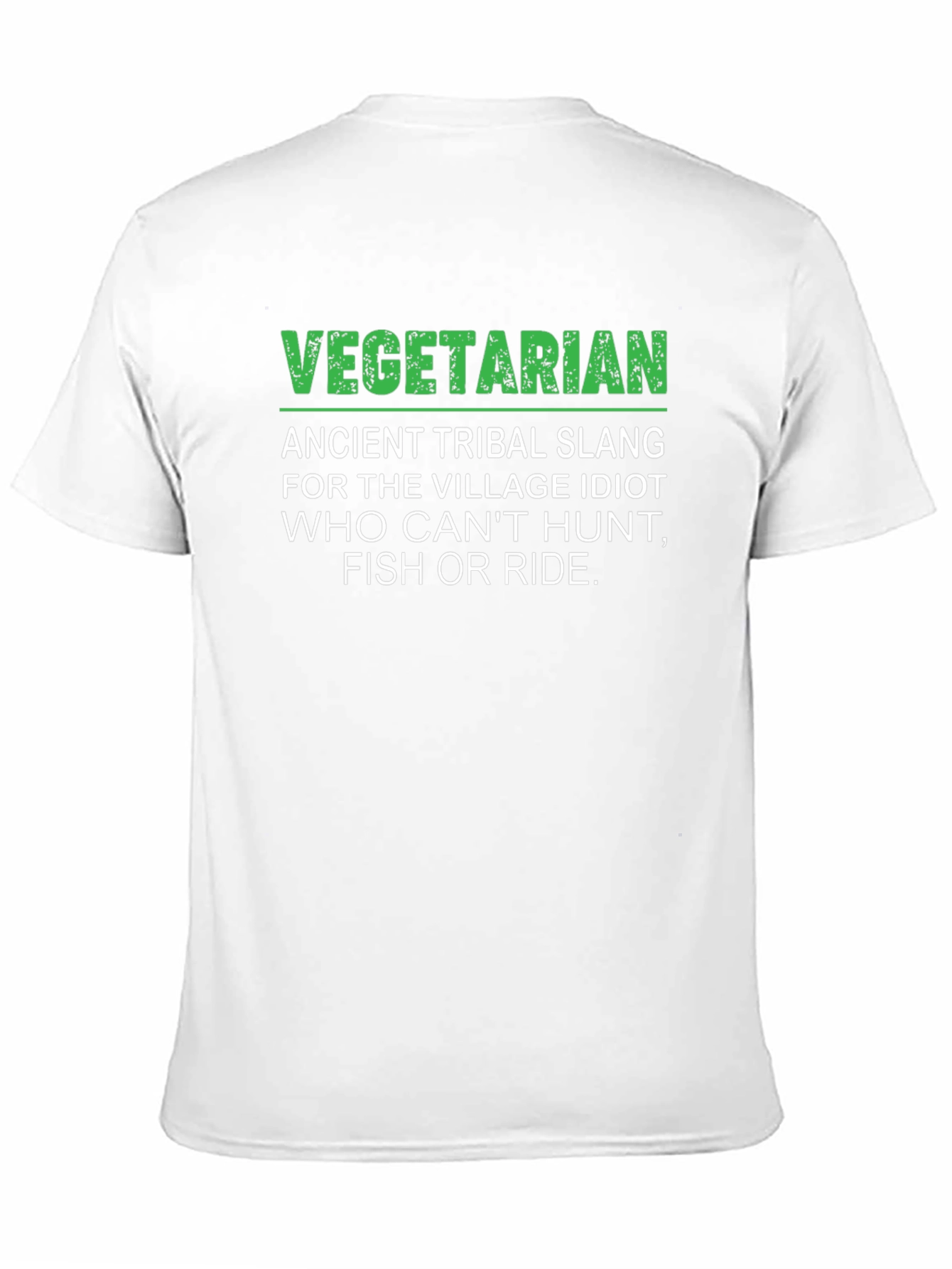 Vegetarian Slang Graphic T-Shirt - Humorous Tee