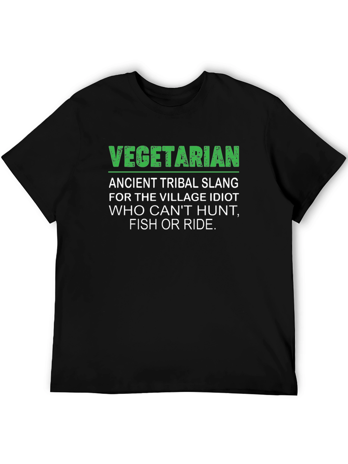 Vegetarian Slang Graphic T-Shirt - Humorous Tee
