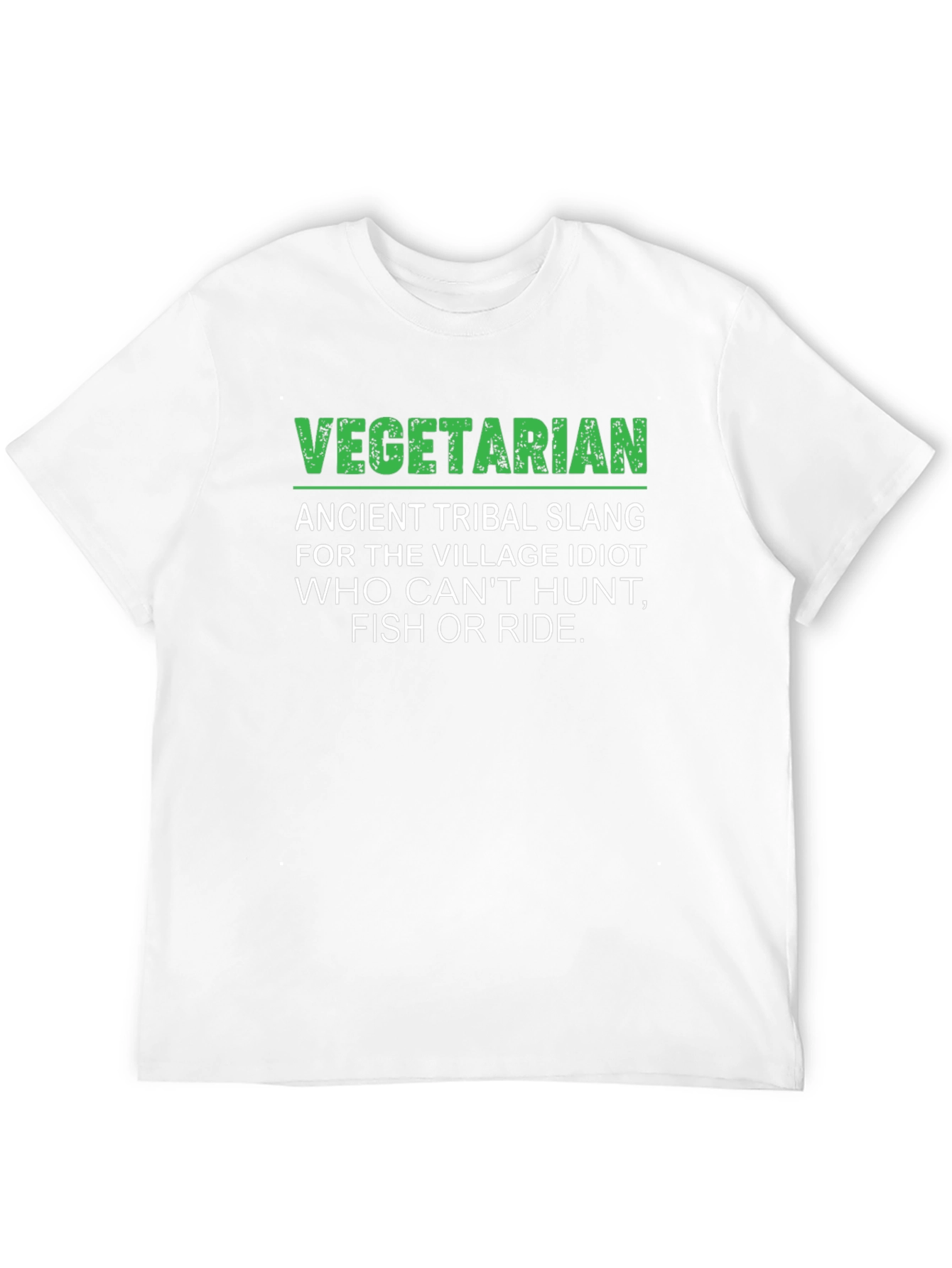 Vegetarian Slang Graphic T-Shirt - Humorous Tee