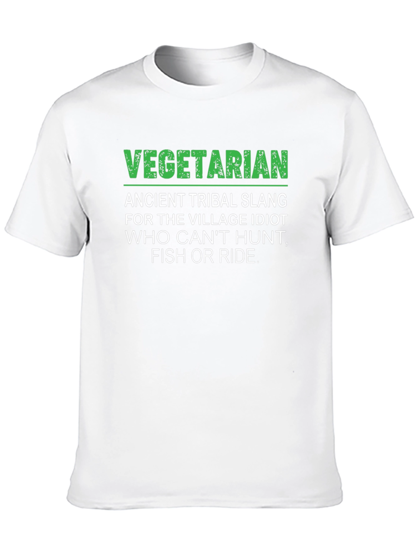 Vegetarian Slang Graphic T-Shirt - Humorous Tee