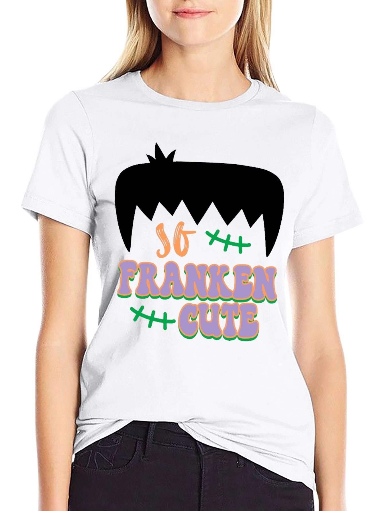 So Franken Cute T-Shirt - Halloween Graphic Tee