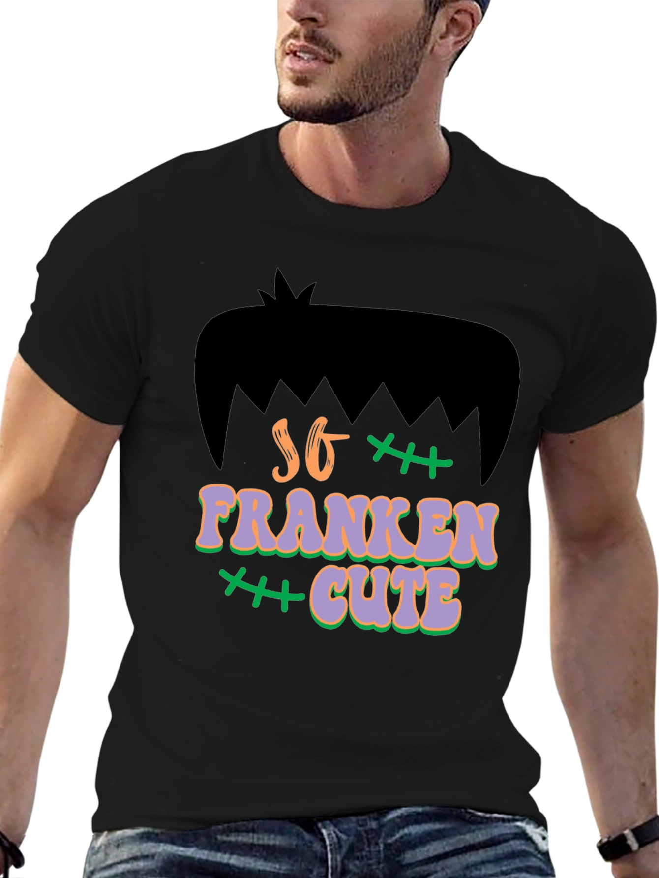 So Franken Cute T-Shirt - Halloween Graphic Tee