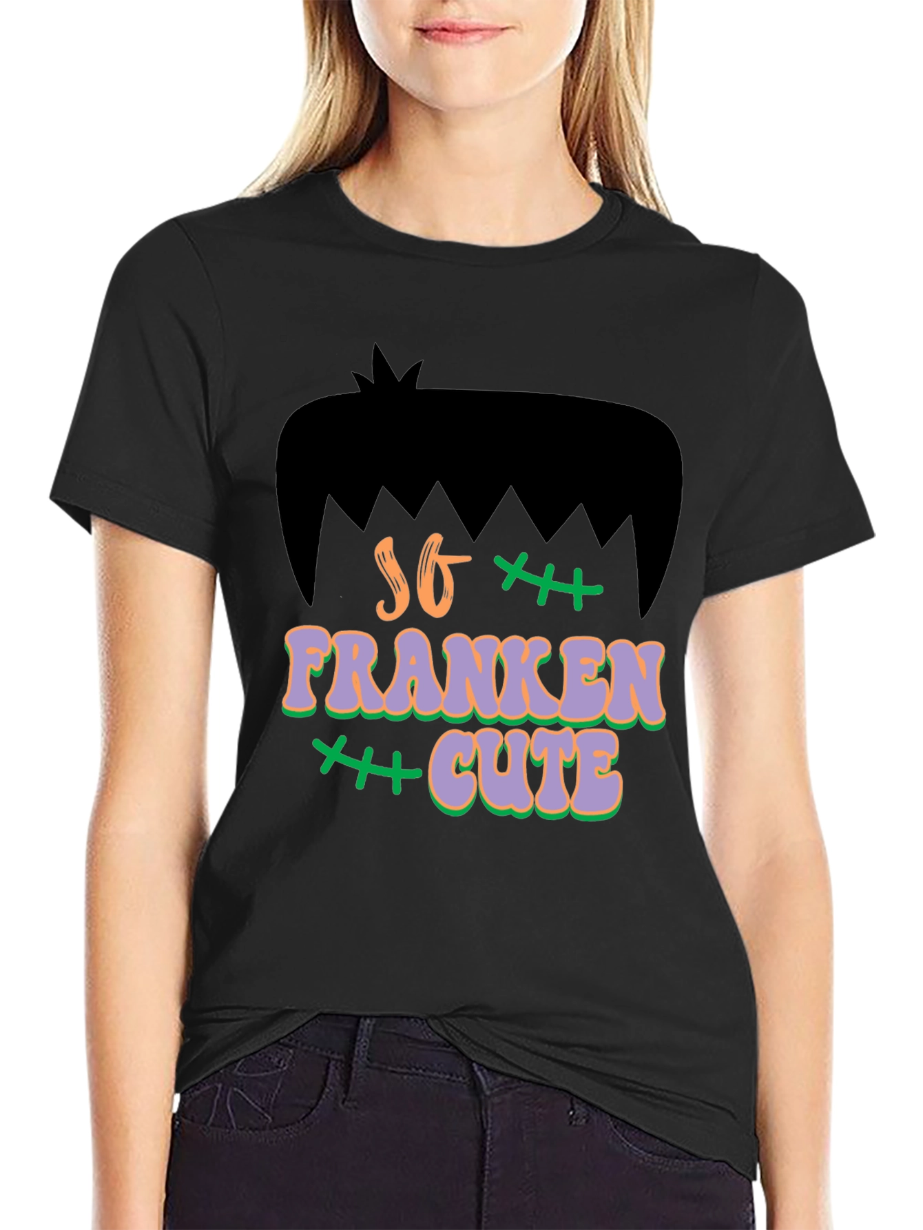 So Franken Cute T-Shirt - Halloween Graphic Tee