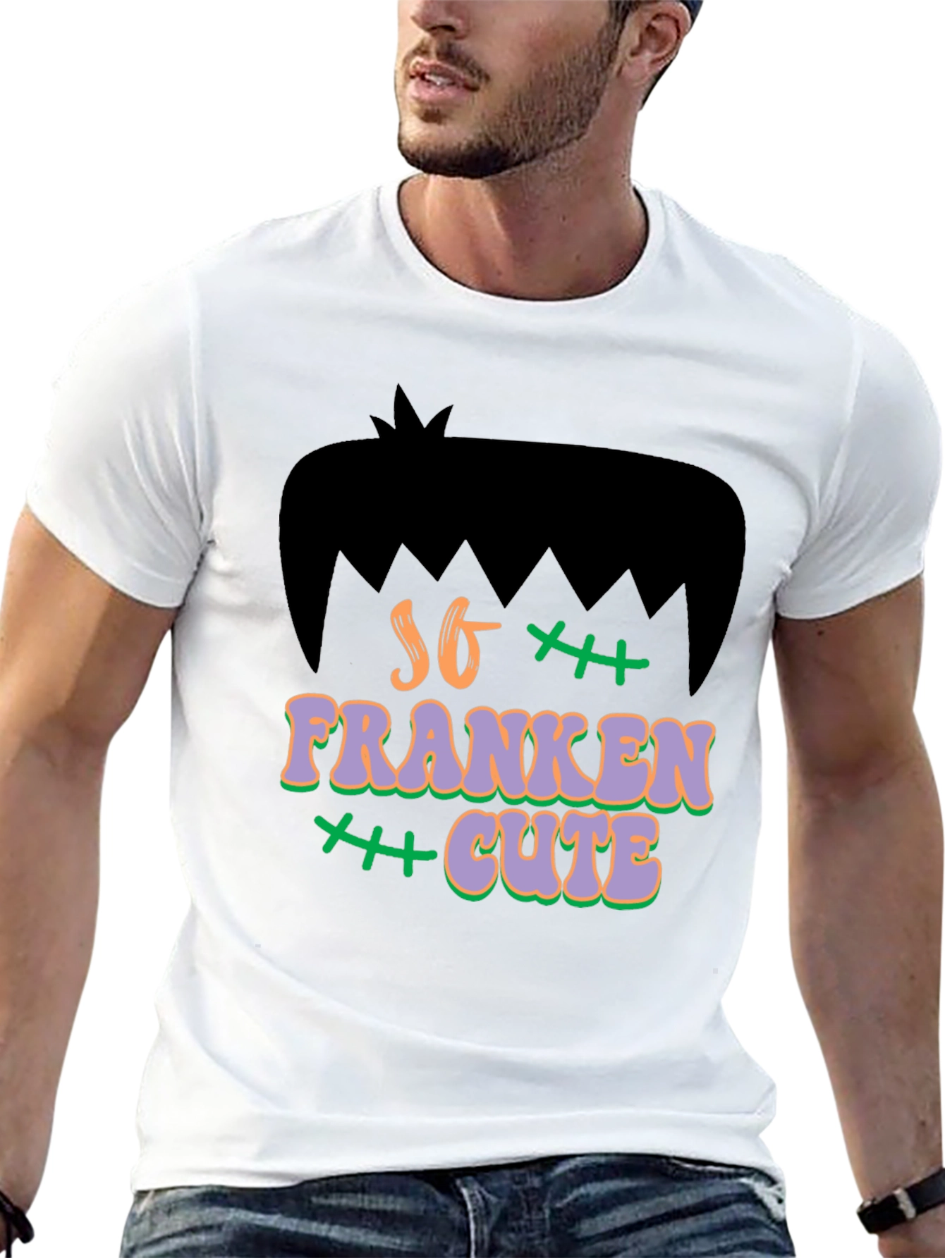 So Franken Cute T-Shirt - Halloween Graphic Tee