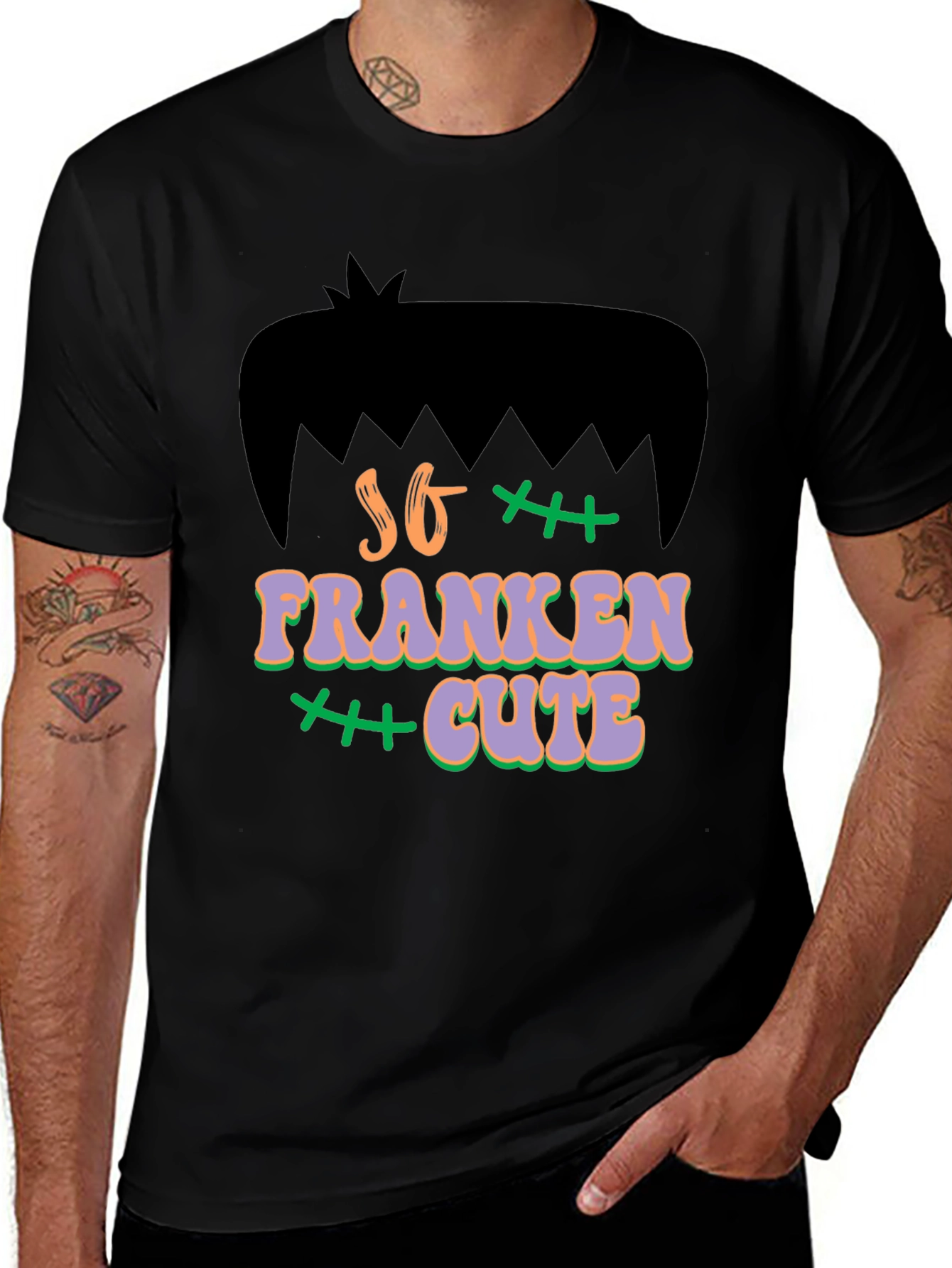 So Franken Cute T-Shirt - Halloween Graphic Tee