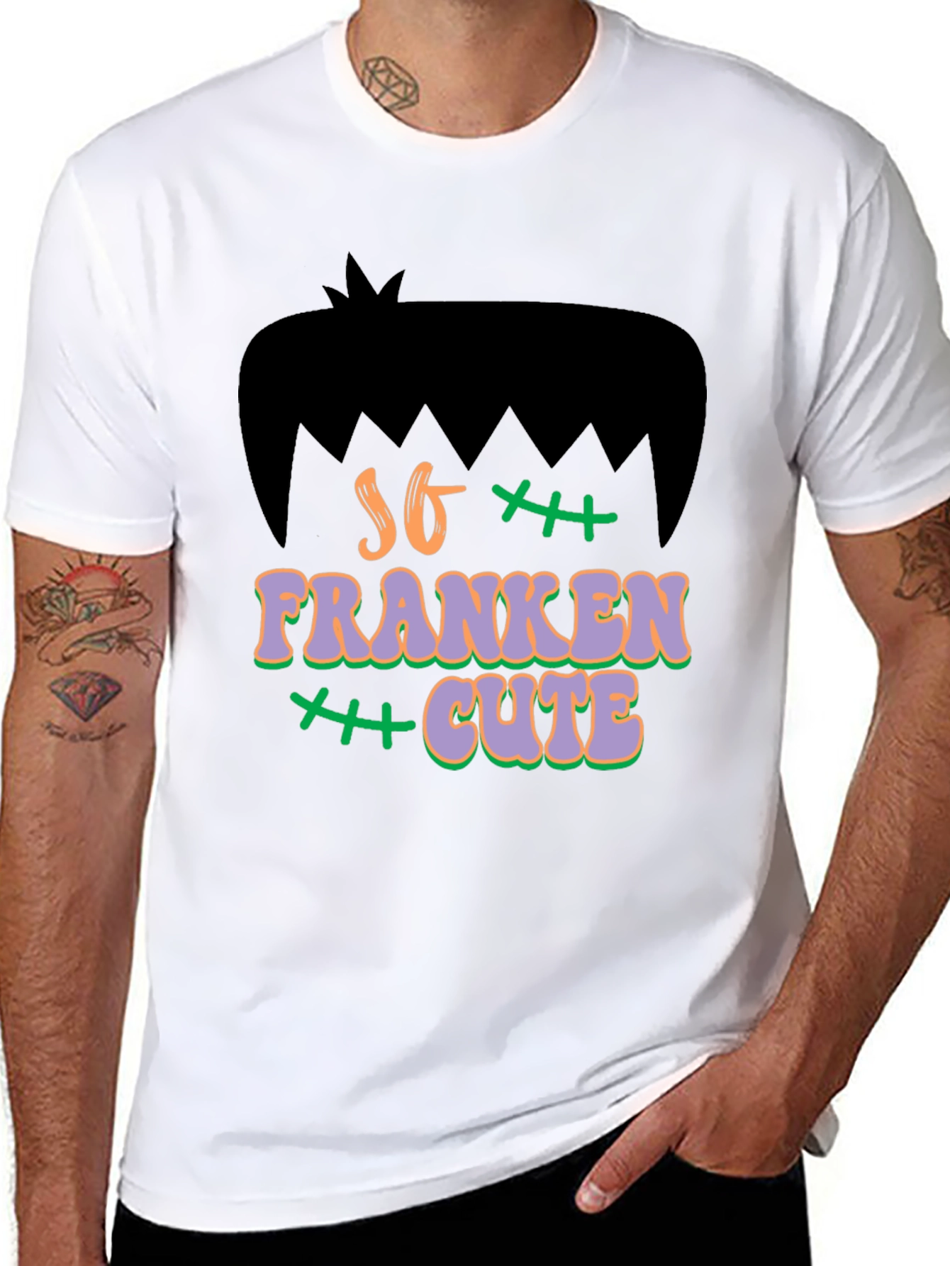So Franken Cute T-Shirt - Halloween Graphic Tee