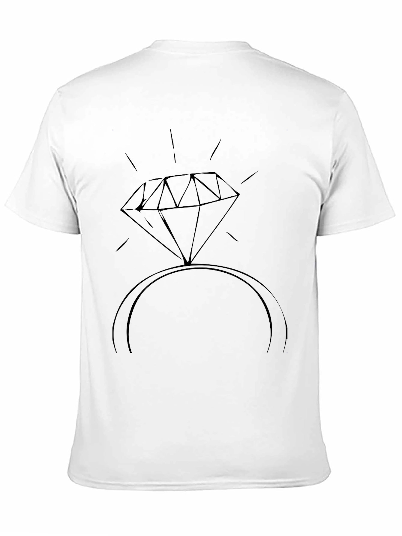 Diamond Ring Graphic T-Shirt - Stylish Casual Wear