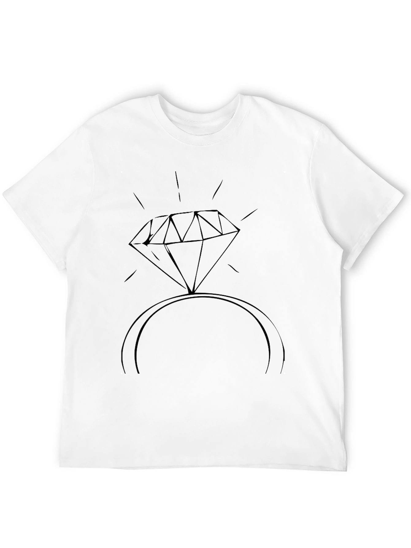 Diamond Ring Graphic T-Shirt - Stylish Casual Wear