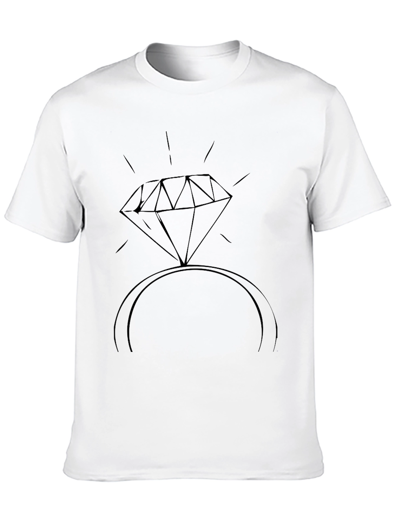 Diamond Ring Graphic T-Shirt - Stylish Casual Wear