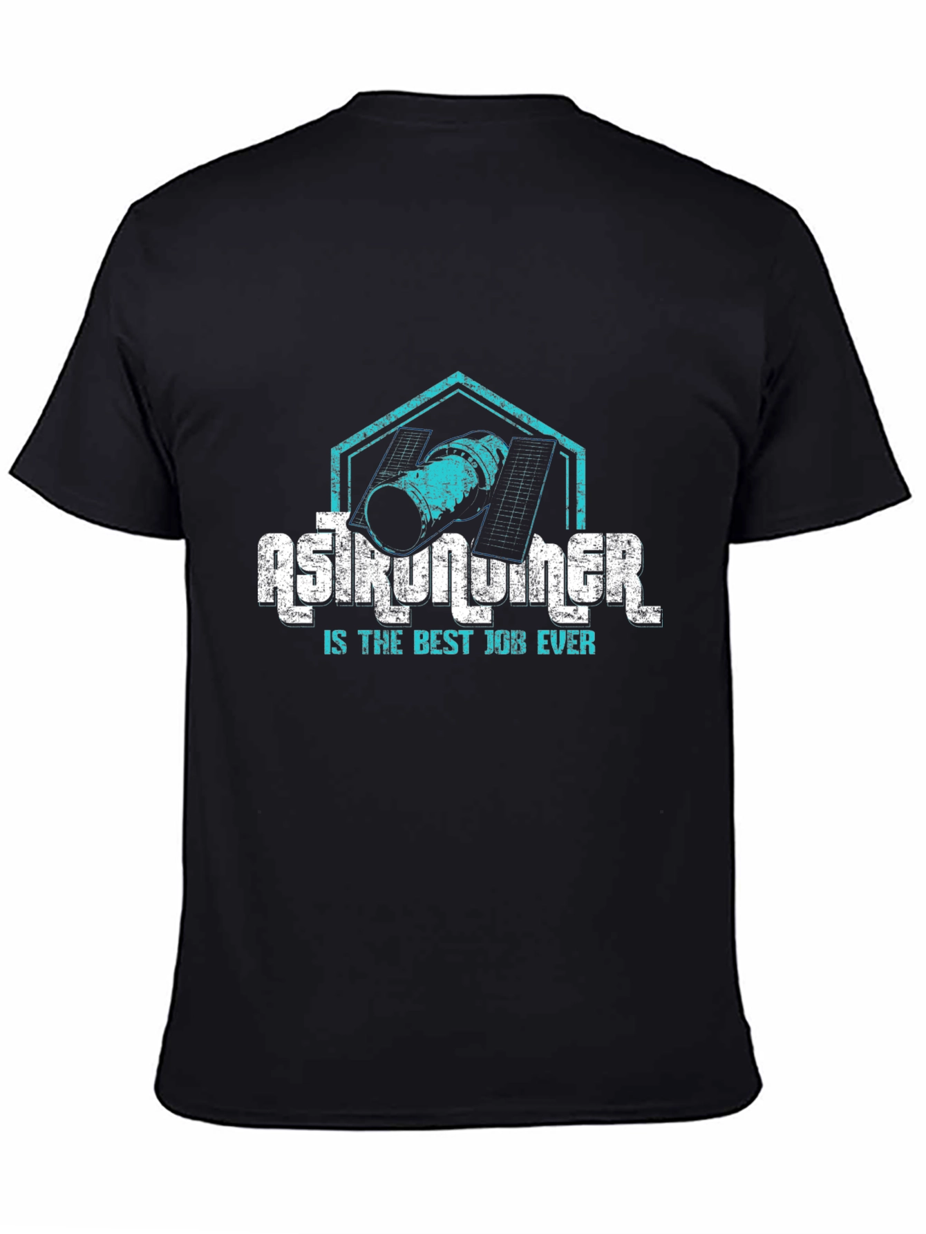 Astronaut Is The Best Job Ever Black T-Shirt