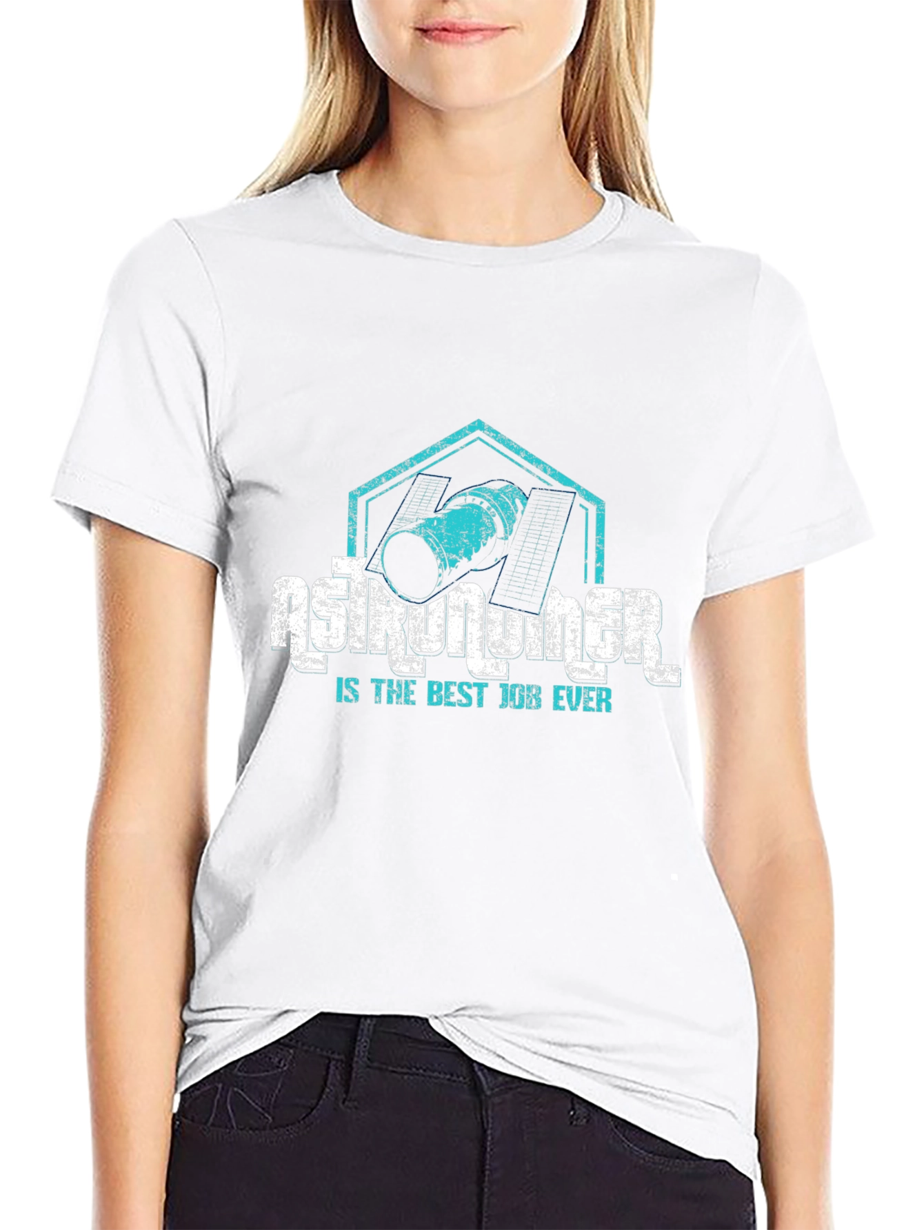 Astronaut Is The Best Job Ever Black T-Shirt