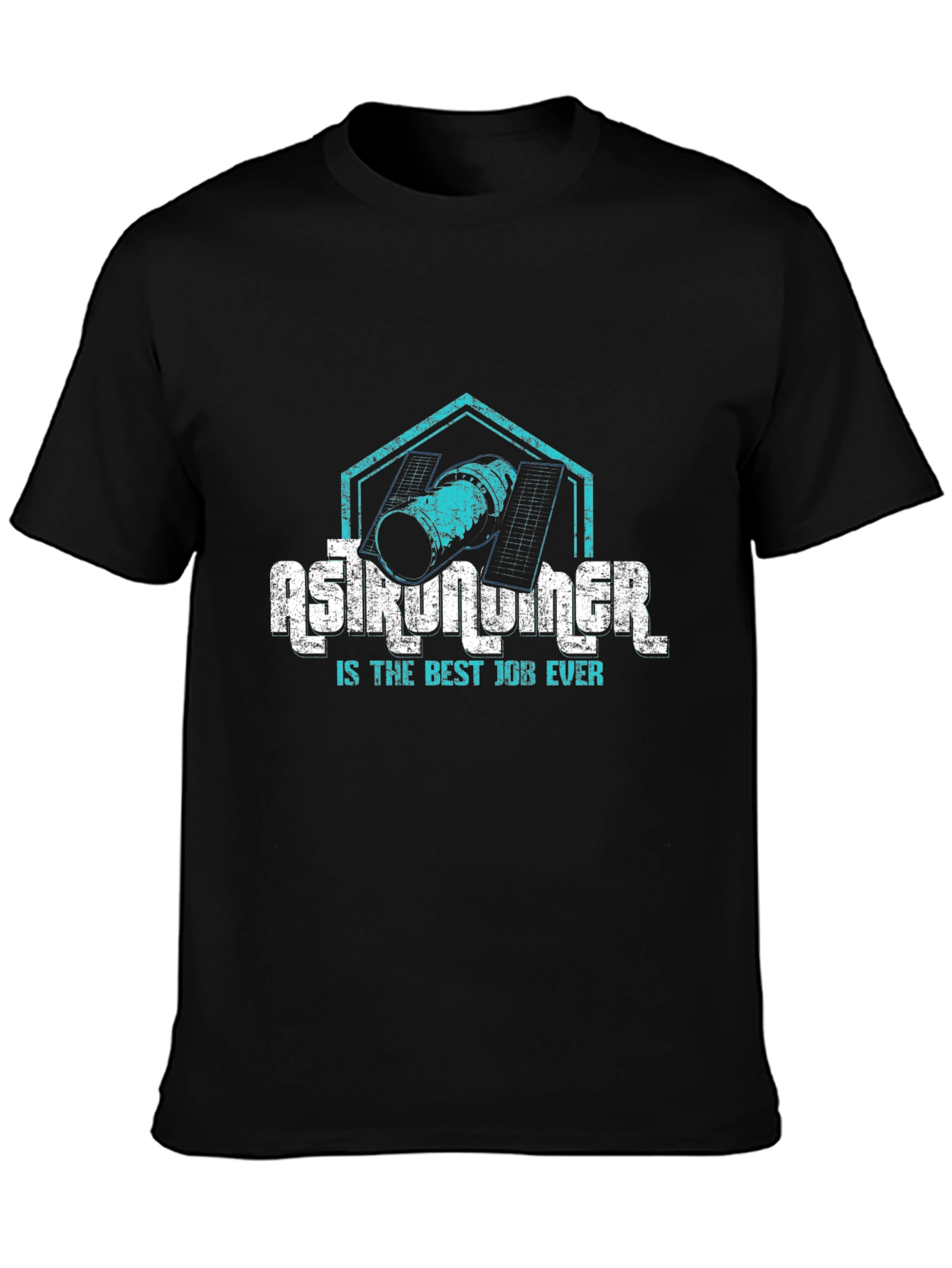 Astronaut Is The Best Job Ever Black T-Shirt