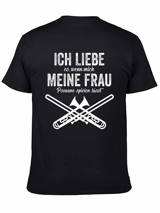I Love My Wife Trombone Player Mens T-Shirt