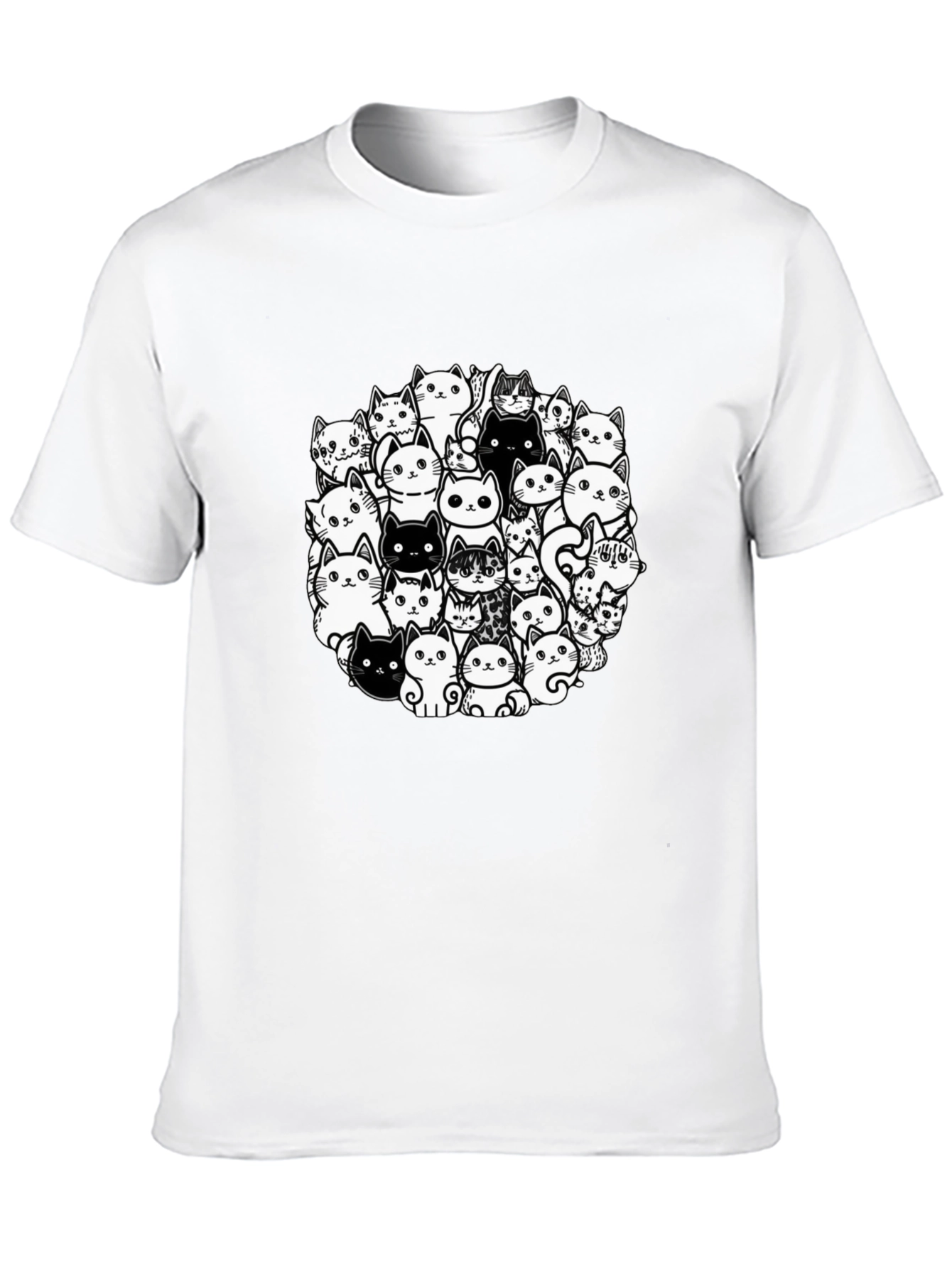 Cat Lover T-Shirt: Whimsical Feline Design