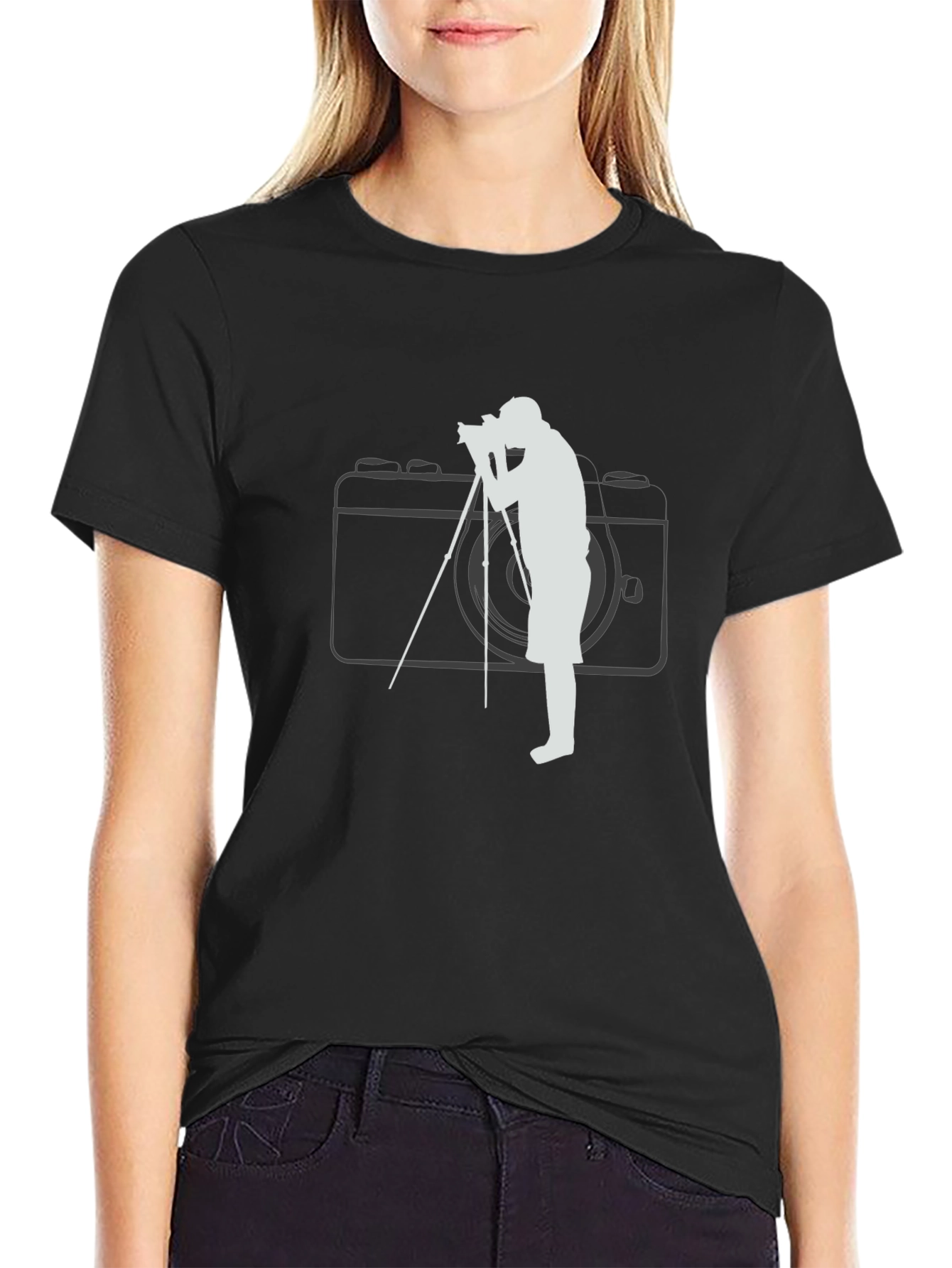 Photographer Graphic Black T-Shirt