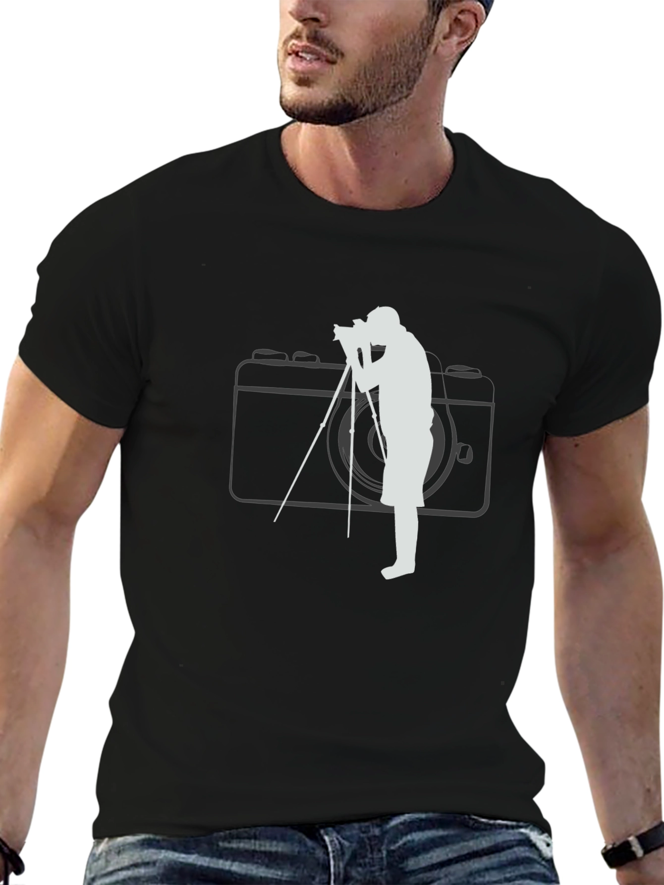 Photographer Graphic Black T-Shirt