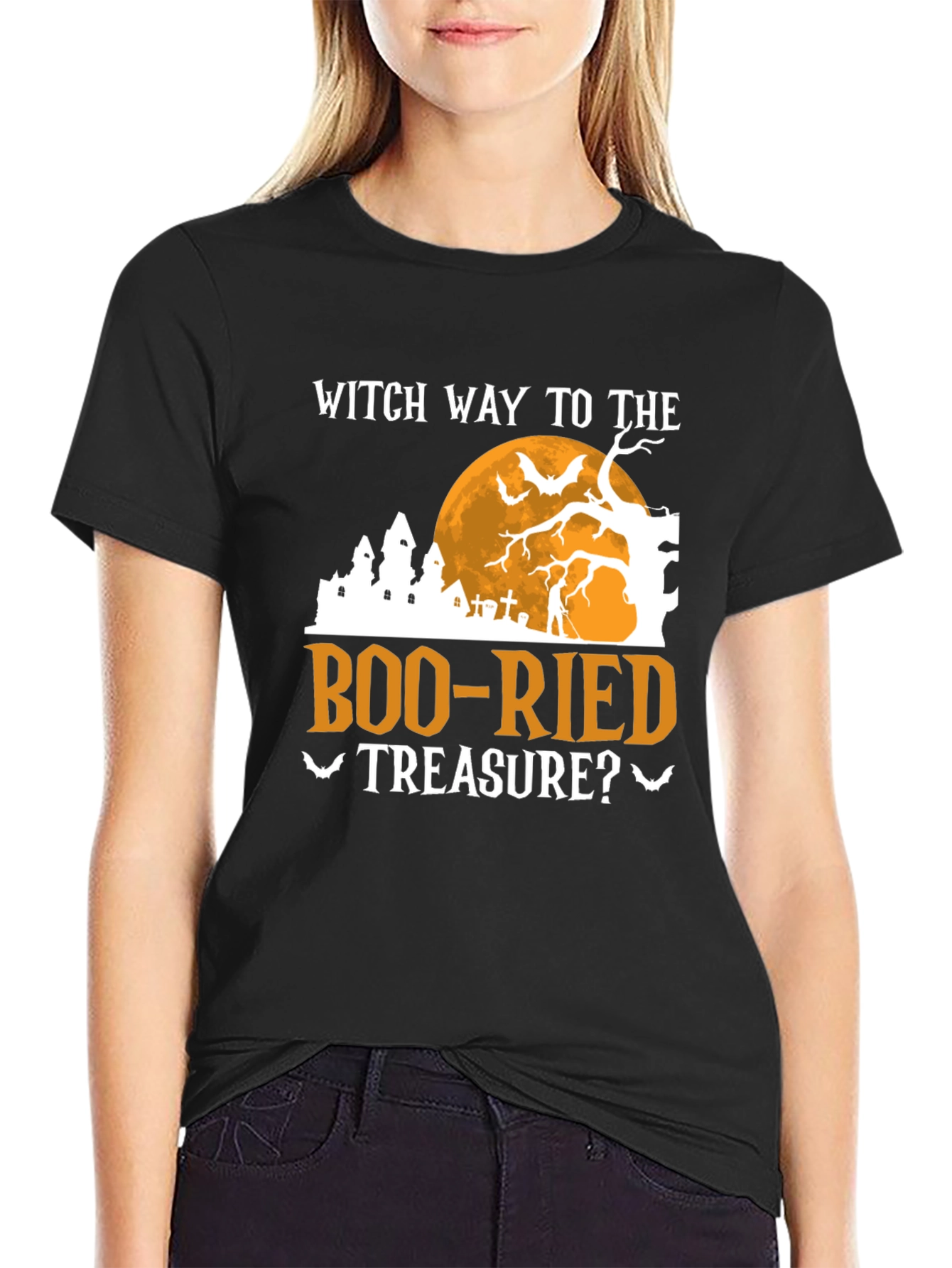 Witch Way to the Boo-Ried Treasure? Halloween T-Shirt