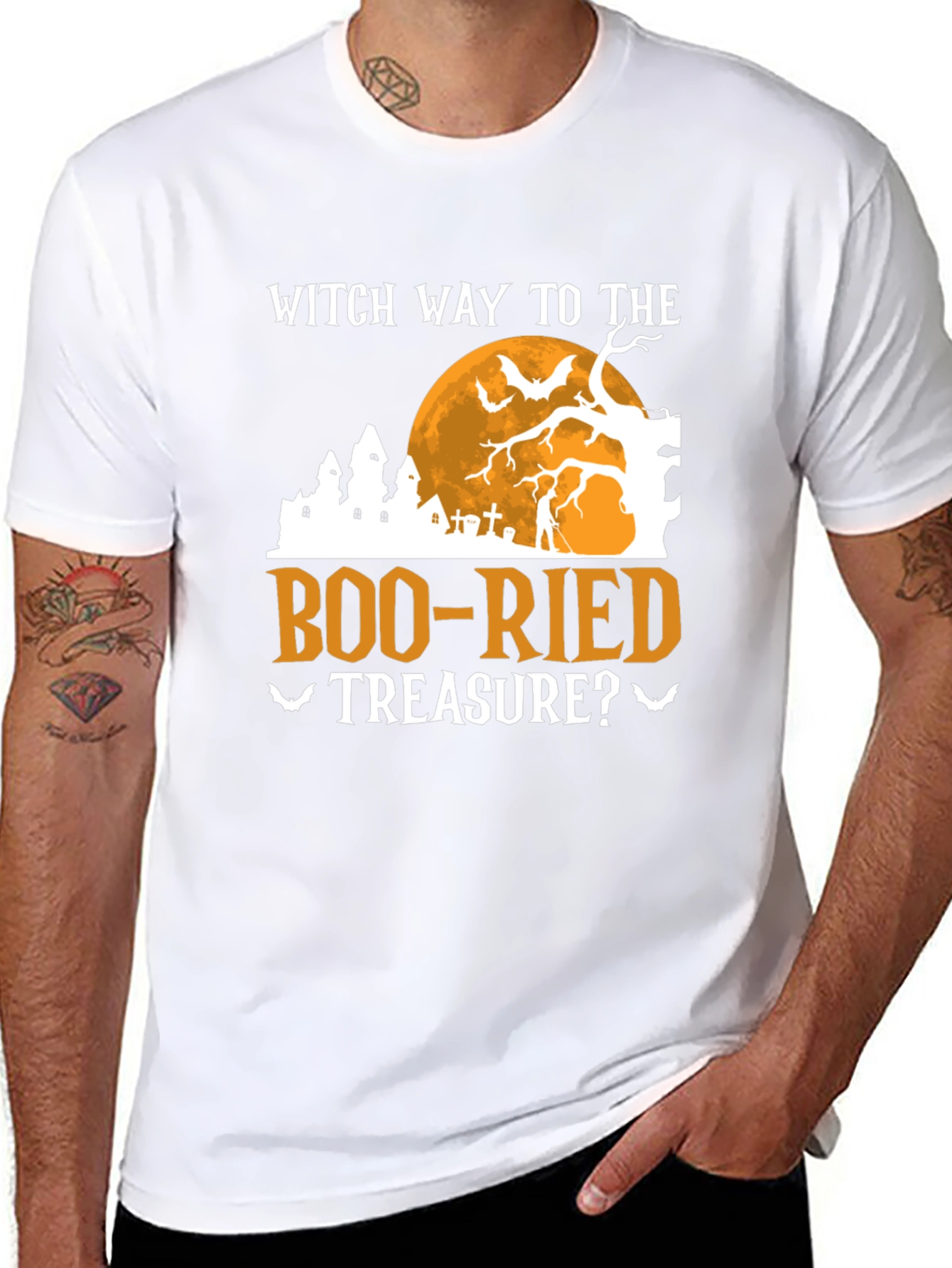 Witch Way to the Boo-Ried Treasure? Halloween T-Shirt