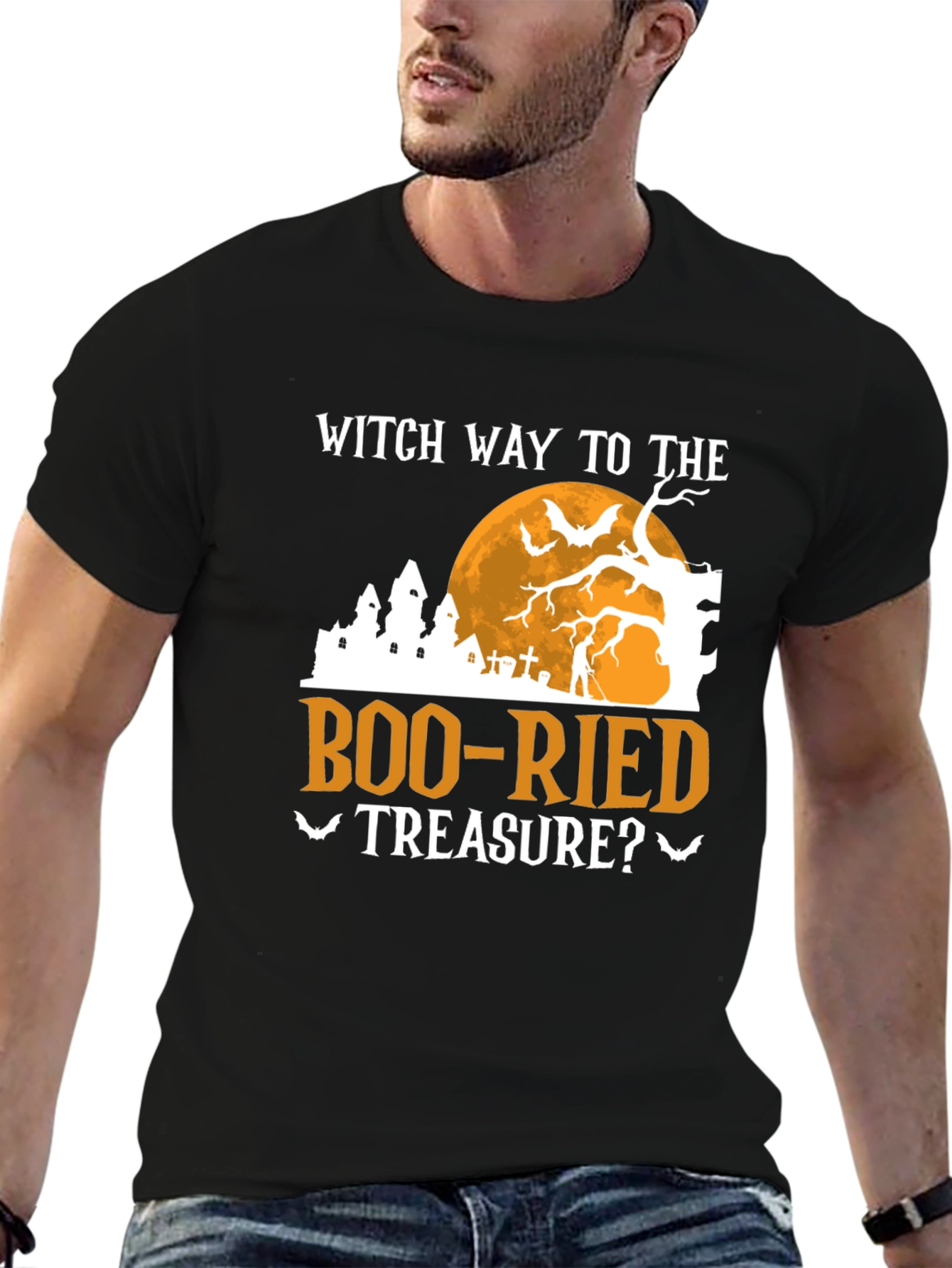 Witch Way to the Boo-Ried Treasure? Halloween T-Shirt