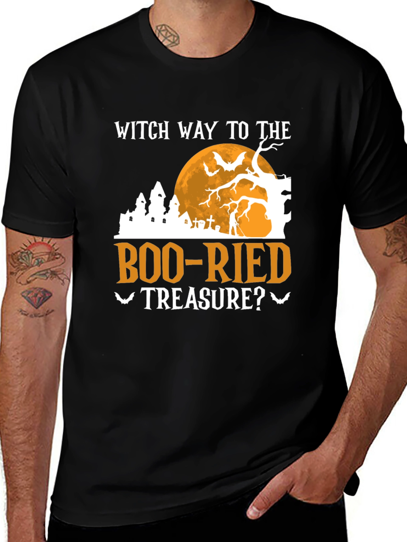 Witch Way to the Boo-Ried Treasure? Halloween T-Shirt