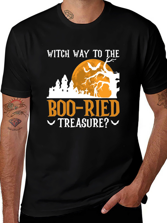 Witch Way to the Boo-Ried Treasure? Halloween T-Shirt