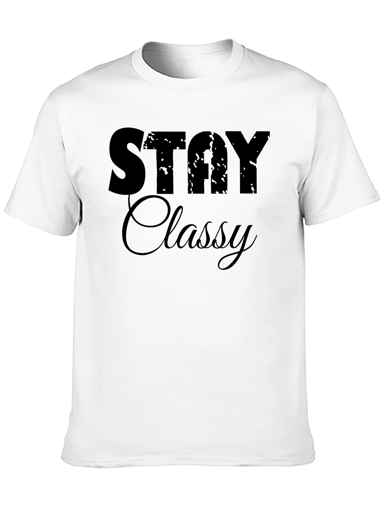 Stay Classy Black Graphic Tee - Stylish Casual Wear