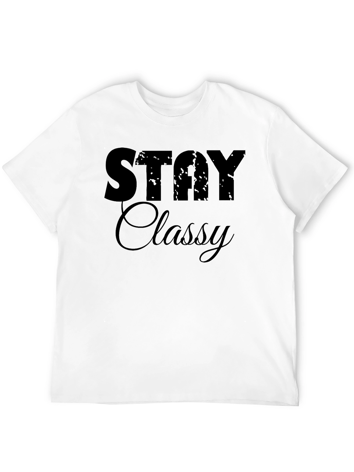 Stay Classy Black Graphic Tee - Stylish Casual Wear