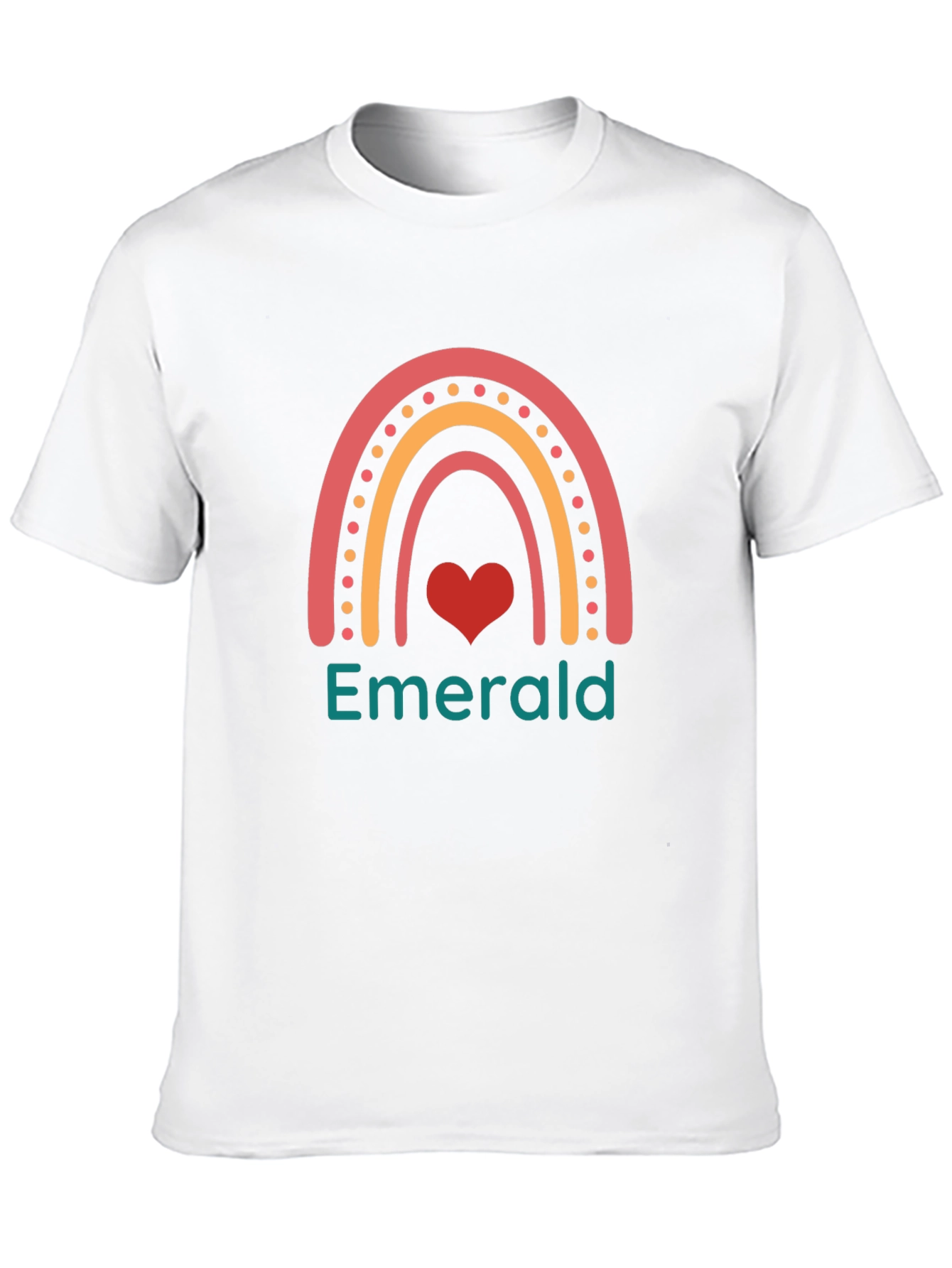 Emerald Heart Rainbow Graphic Tee