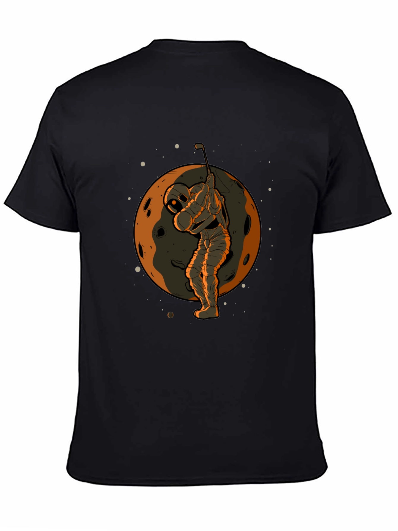 Astronaut Golfing on Moon Graphic T-Shirt
