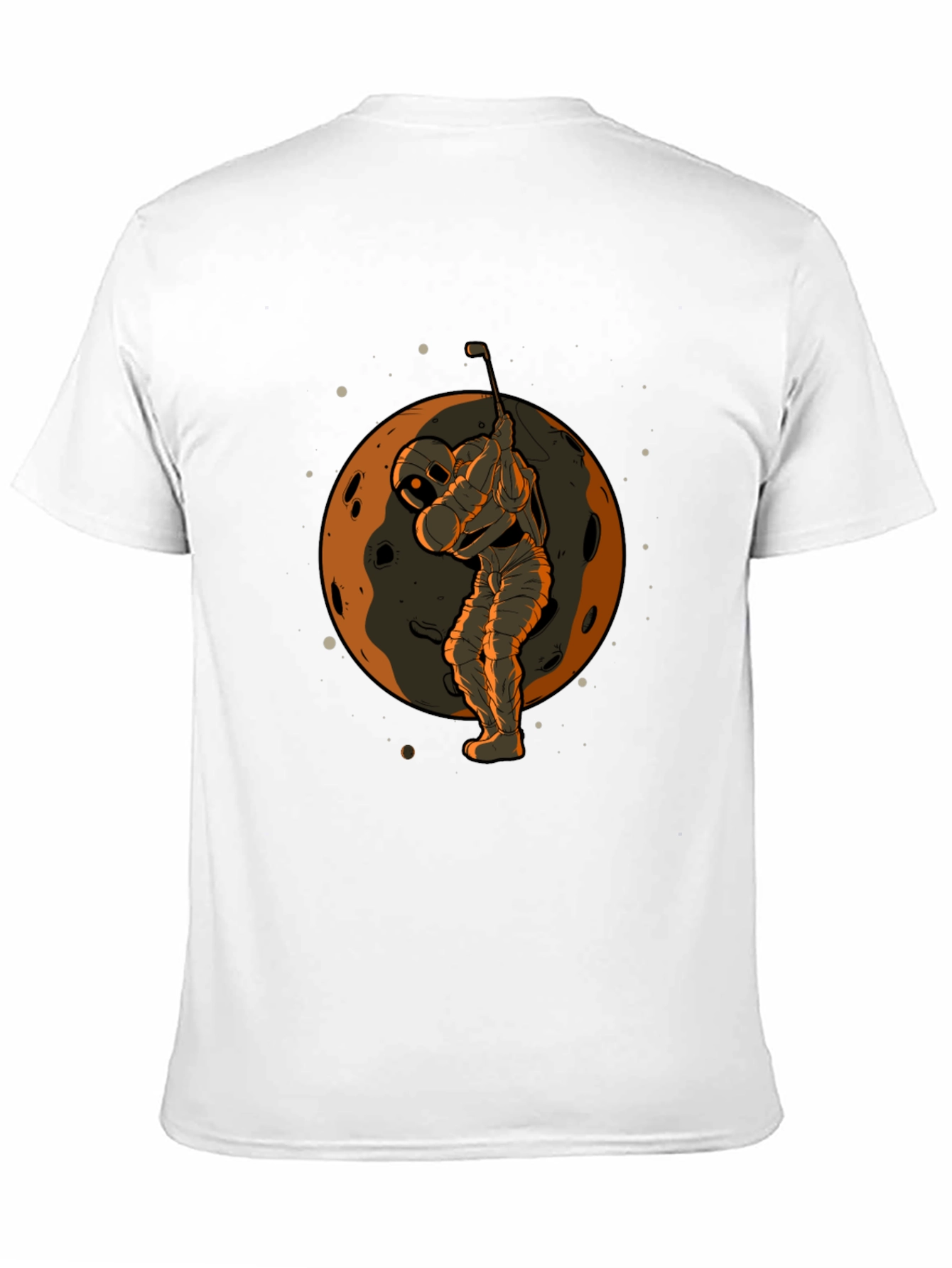 Astronaut Golfing on Moon Graphic T-Shirt