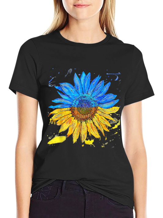 Ukraine Sunflower T-Shirt - Support Ukraine
