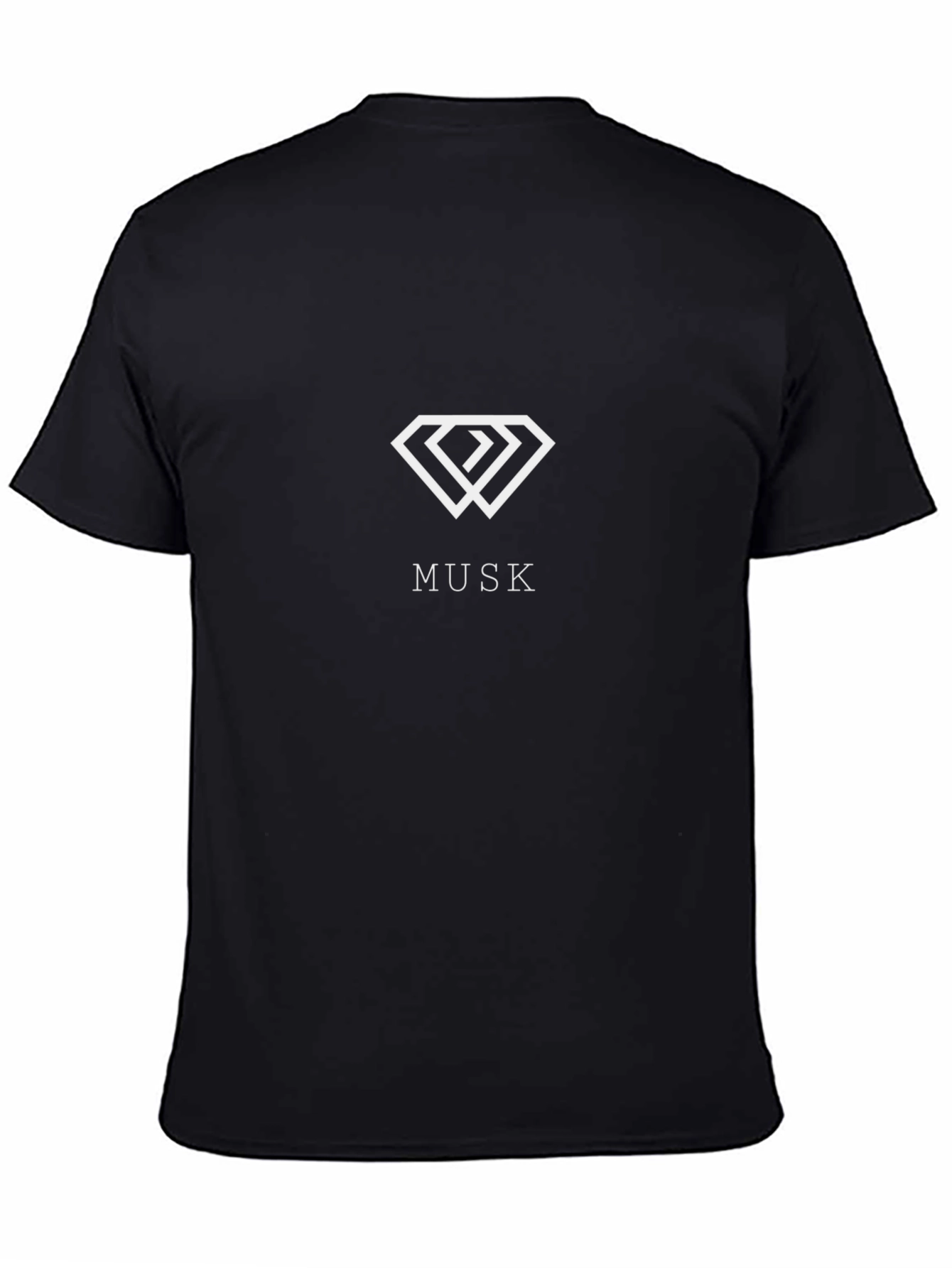 Musk Diamond Graphic Black T-Shirt
