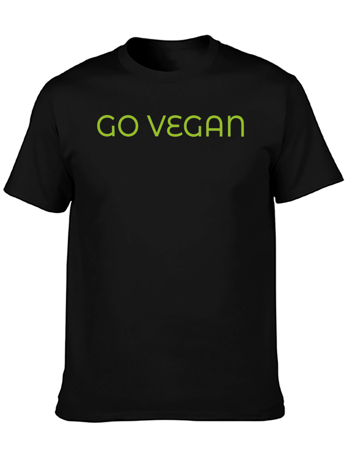 Go Vegan Graphic Tee - Mens Black T-Shirt