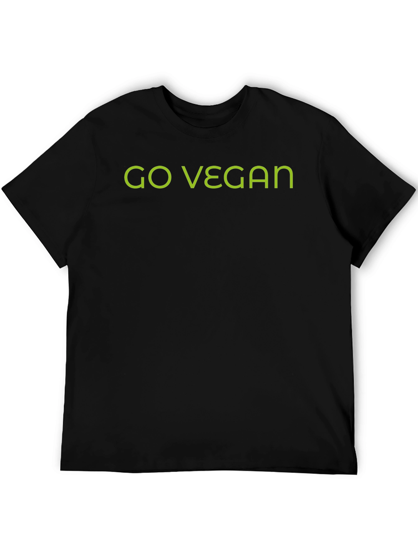 Go Vegan Graphic Tee - Mens Black T-Shirt