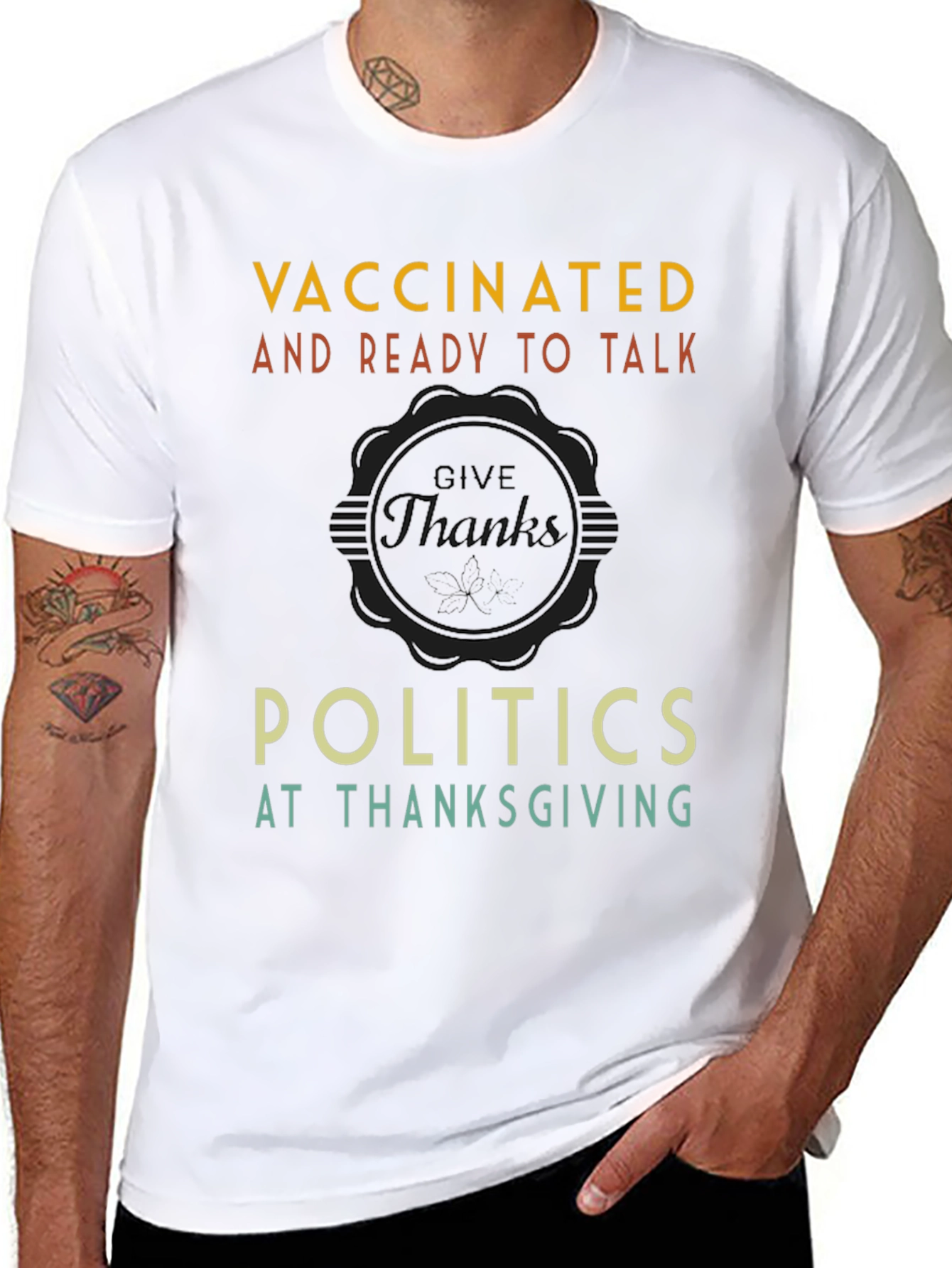 Vaccinated Politics Thanksgiving T-Shirt