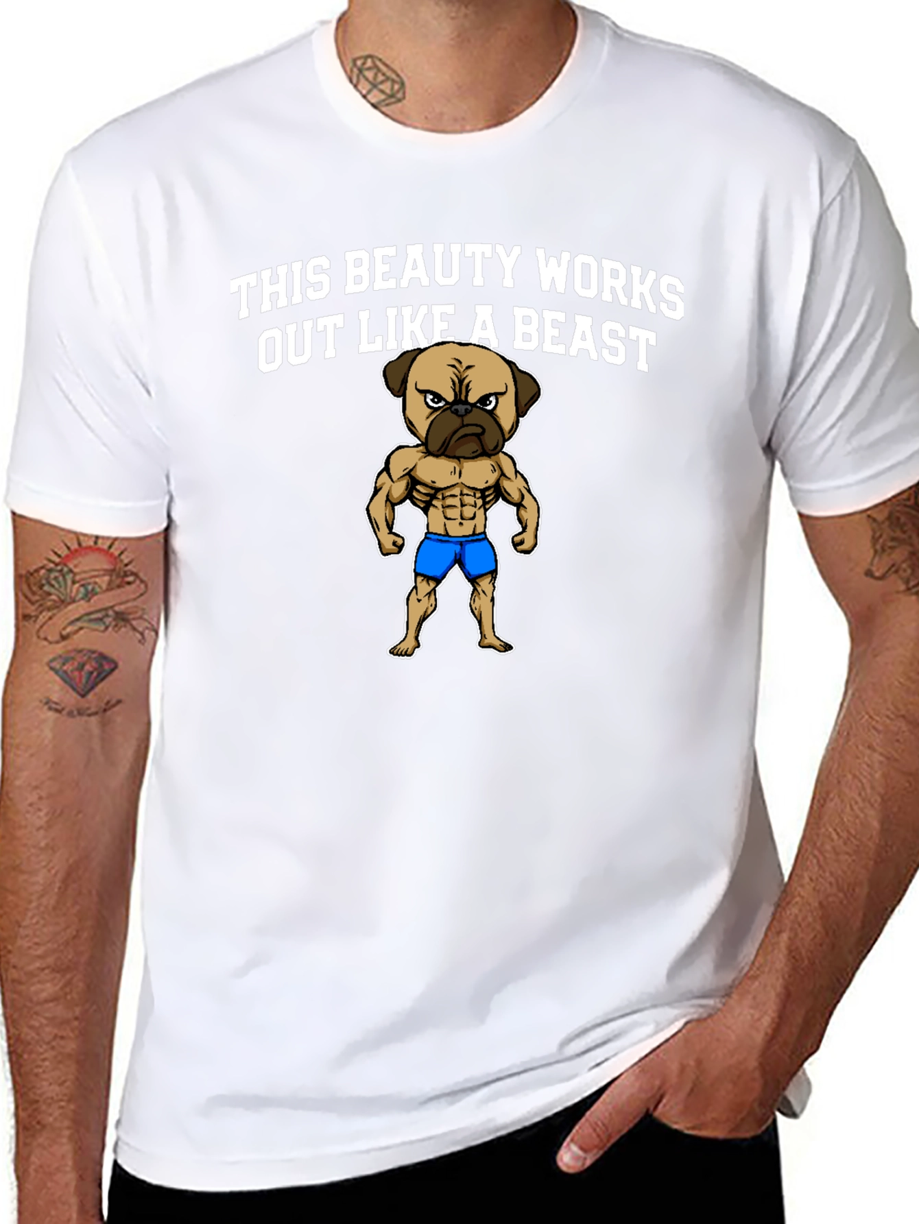 Beauty and the Beast Pug T-Shirt