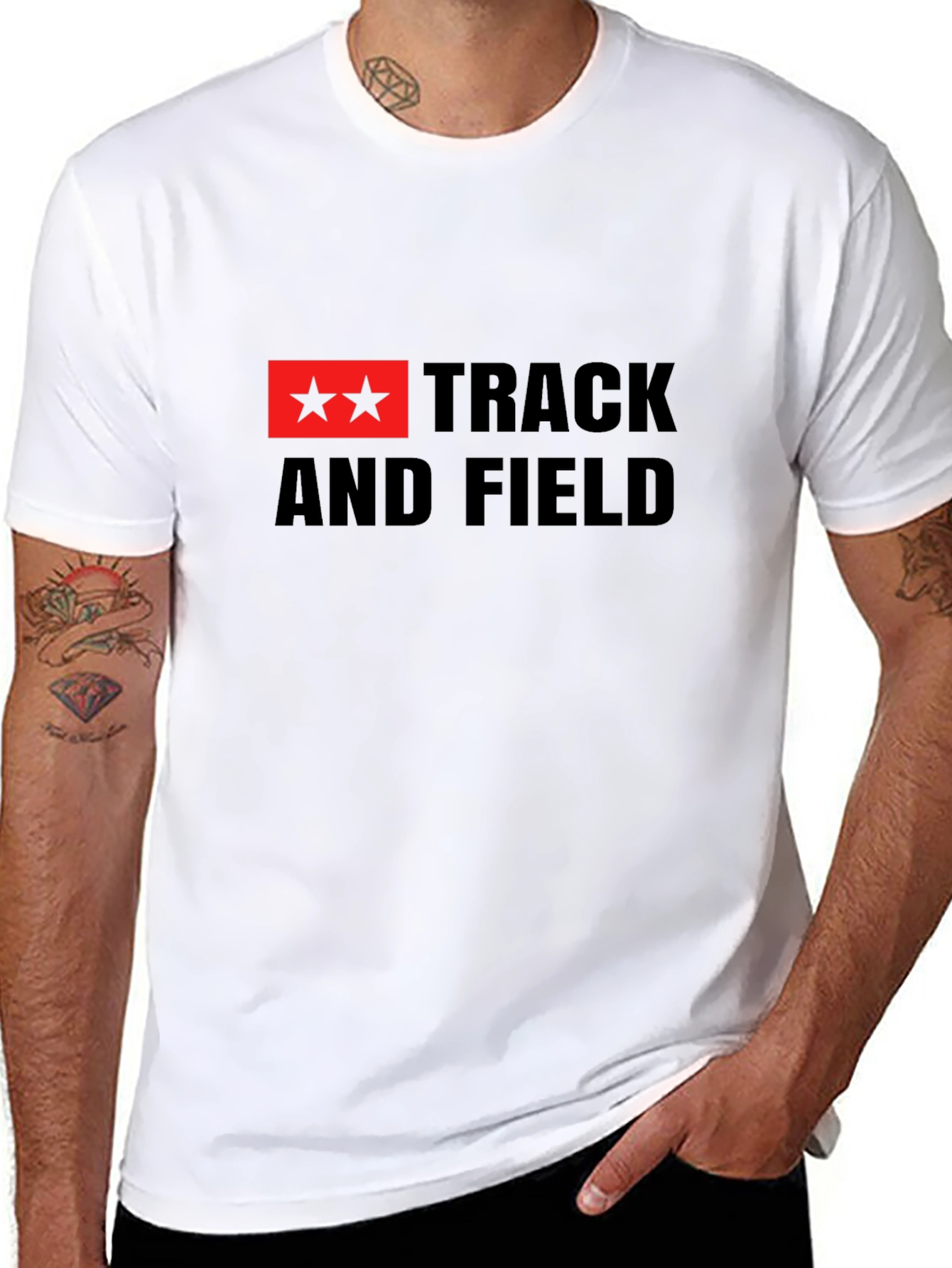 Track and Field Stars Graphic T-Shirt