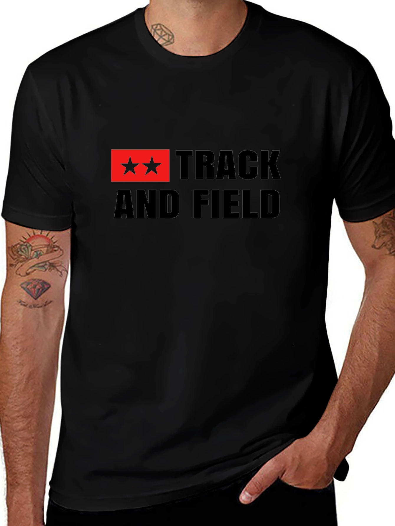Track and Field Stars Graphic T-Shirt