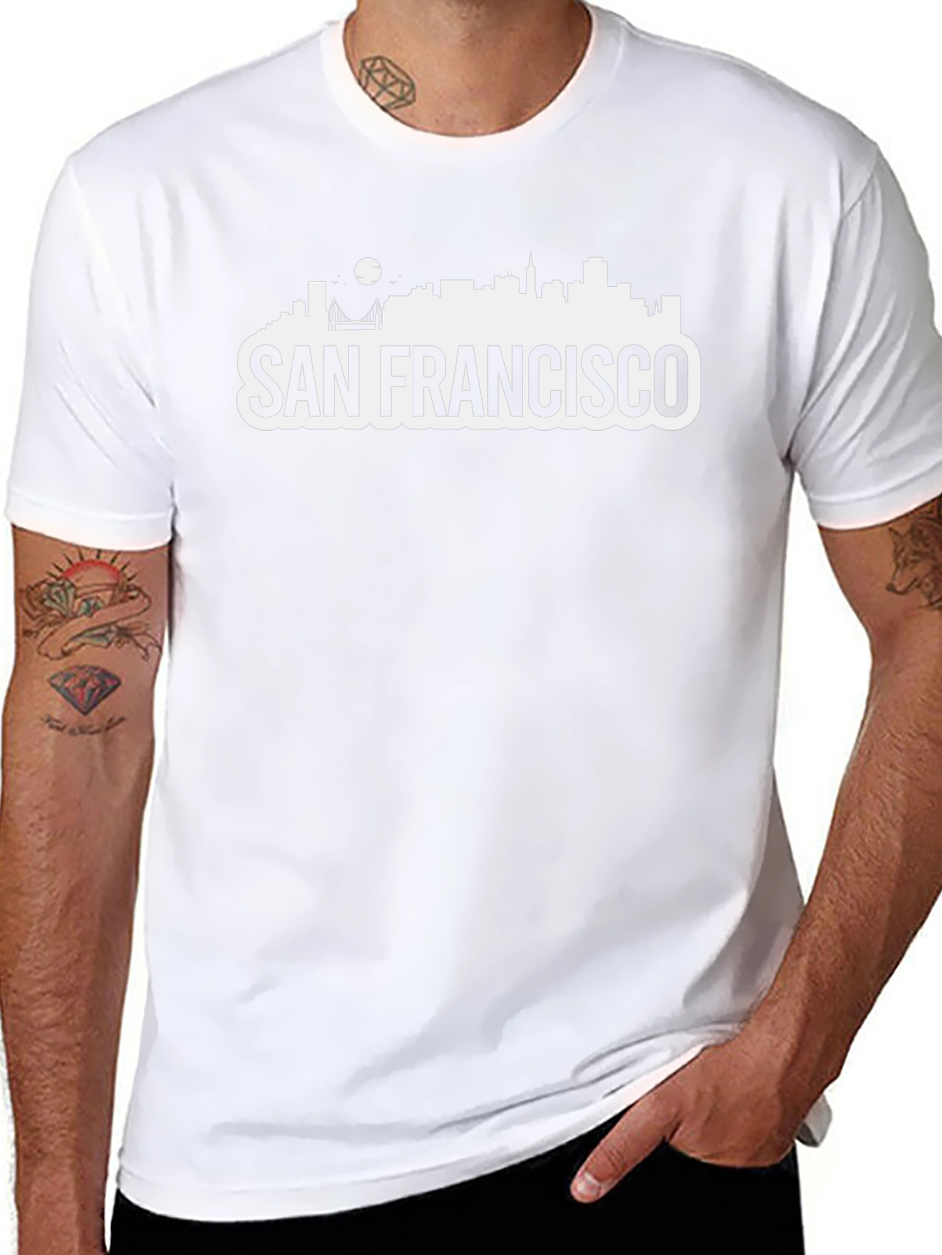 San Francisco Skyline Graphic Tee - Black
