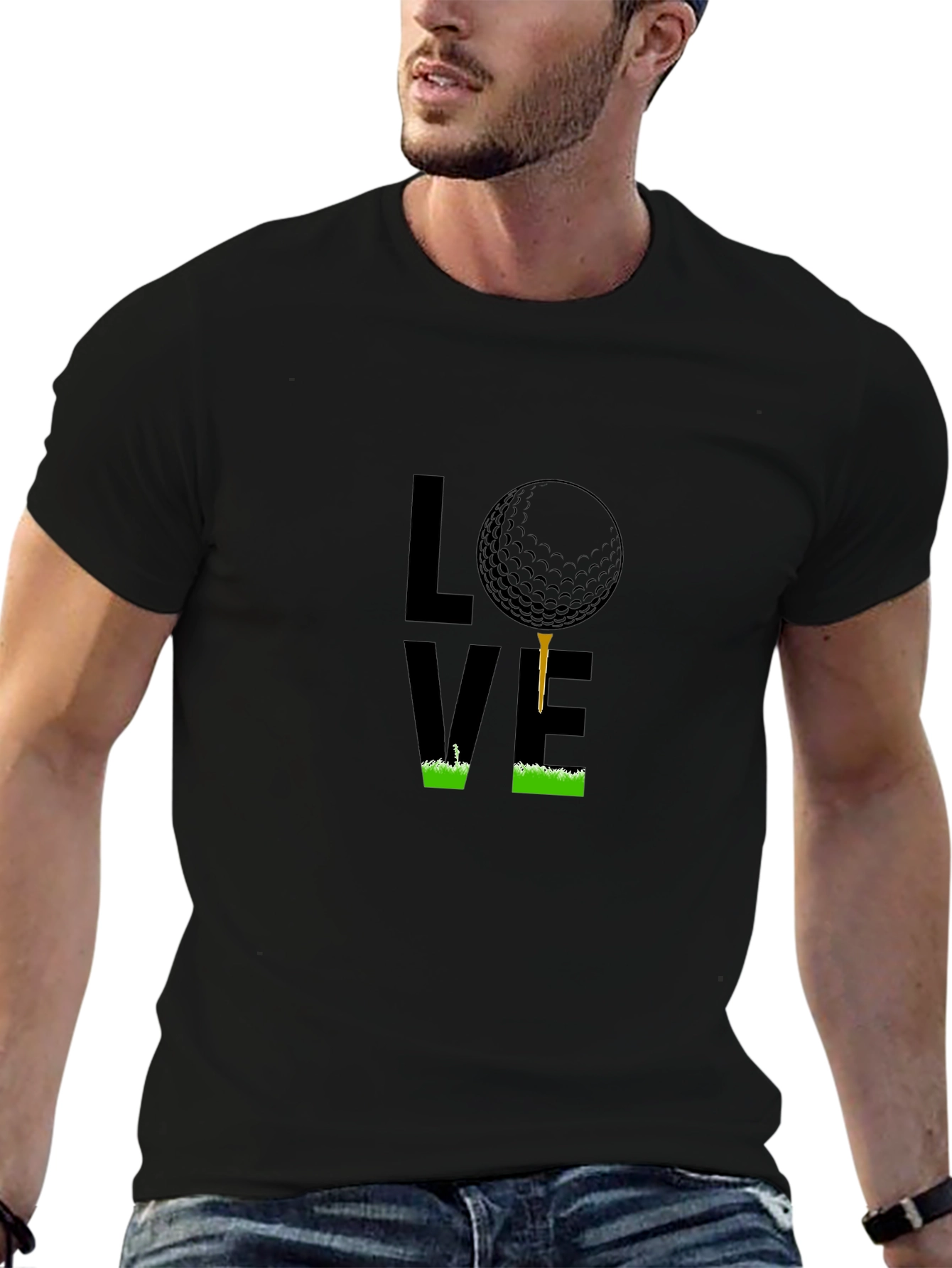 Golf Lover T-Shirt - Tee and Ball Design