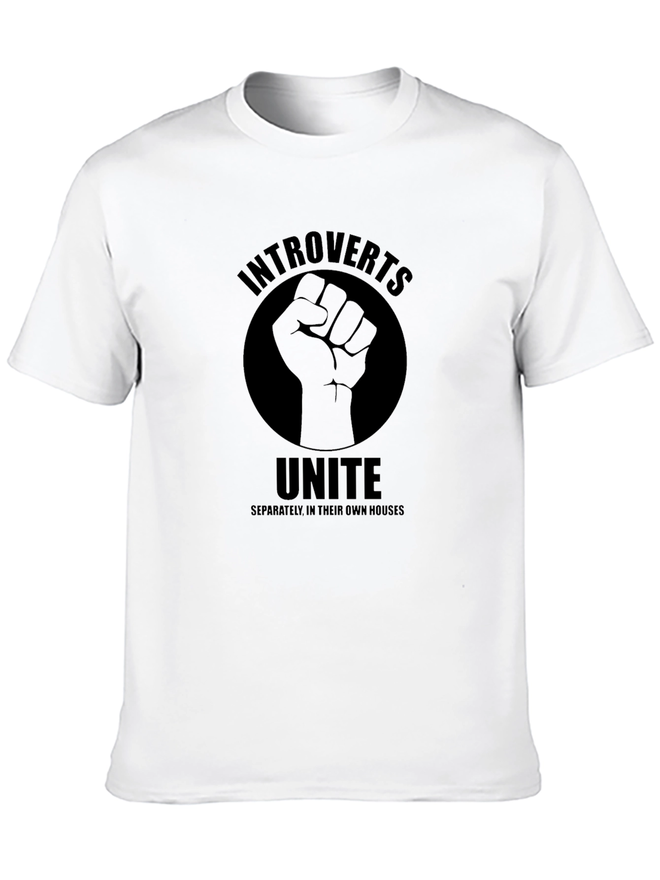 Introverts Unite T-Shirt - Black Graphic Tee