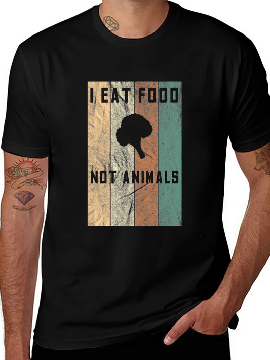 Vegan Broccoli T-Shirt - I Eat Food Not Animals
