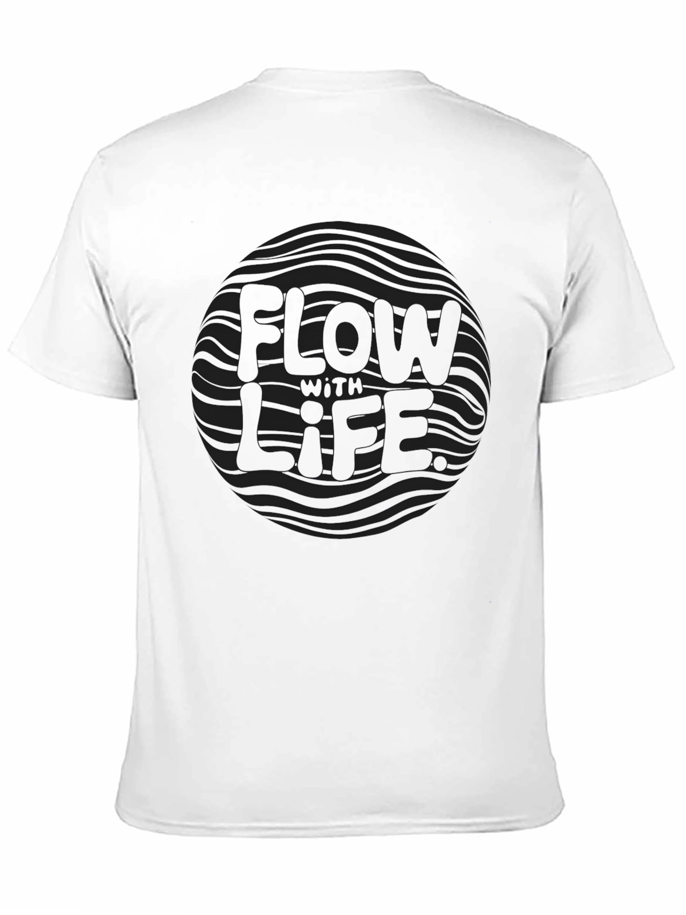 Flow With Life Black Graphic Tee