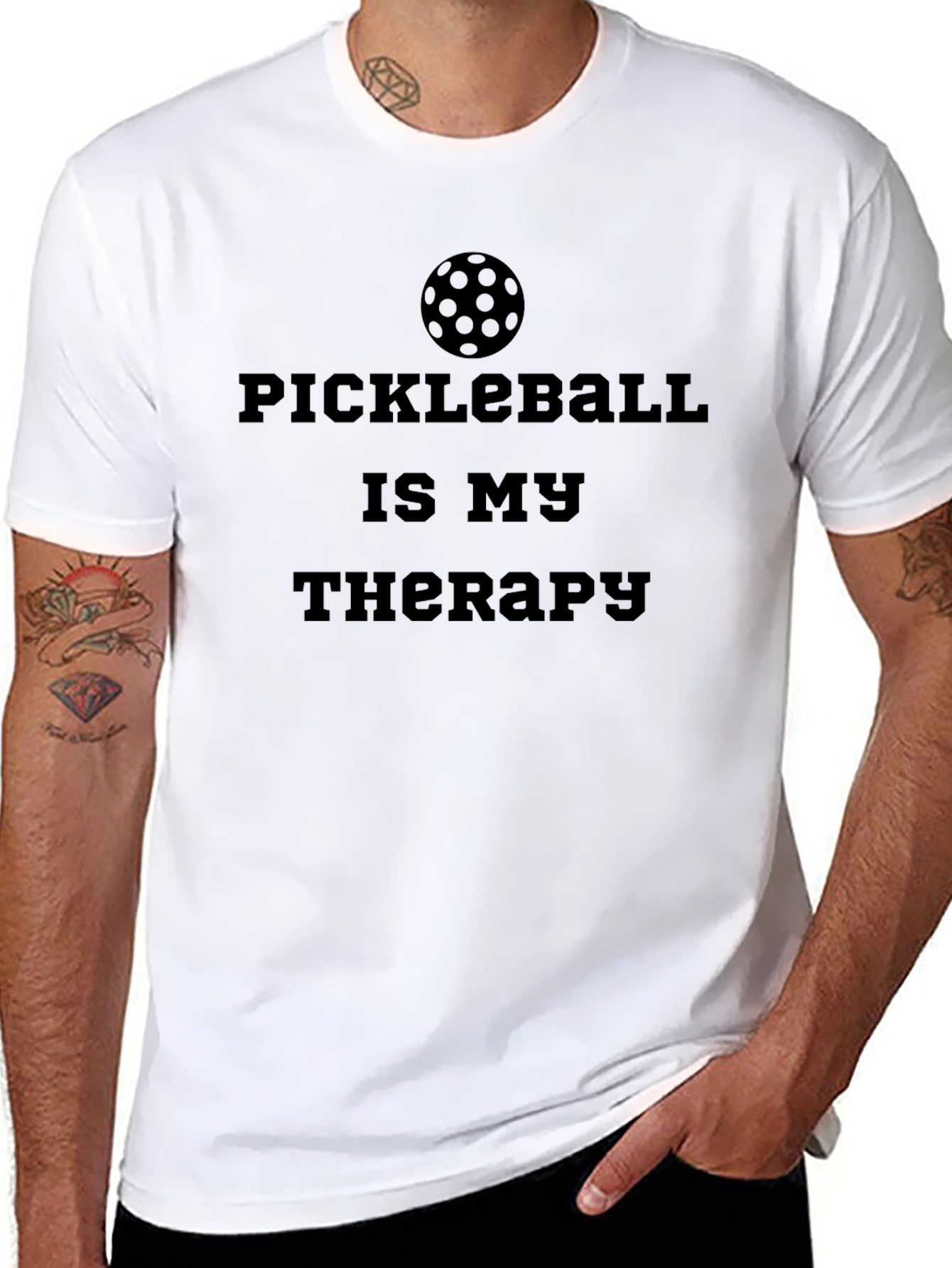 Pickleball is My Therapy Graphic T-Shirt